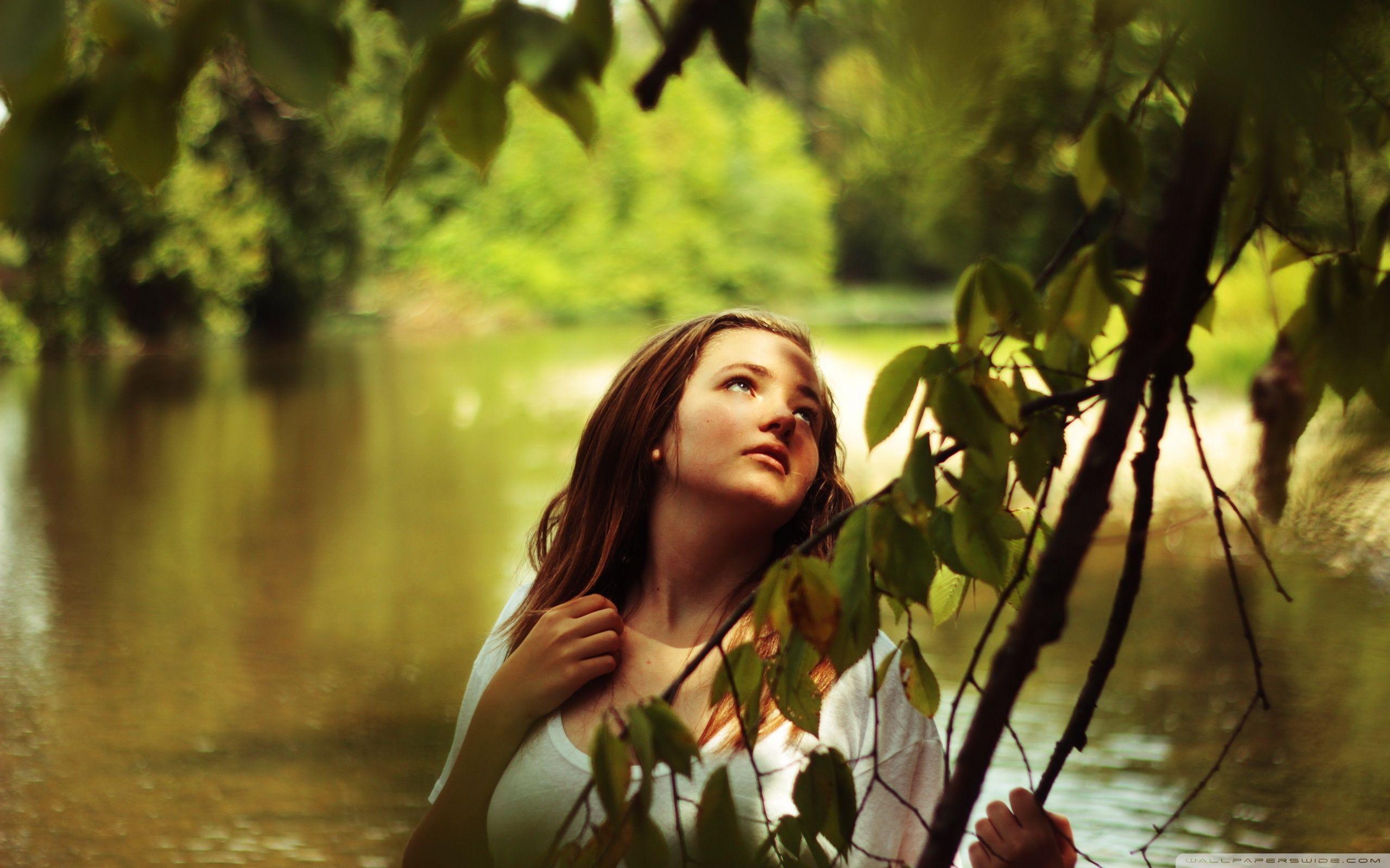 Girl In Nature Wallpapers Top Free Girl In Nature Backgrounds