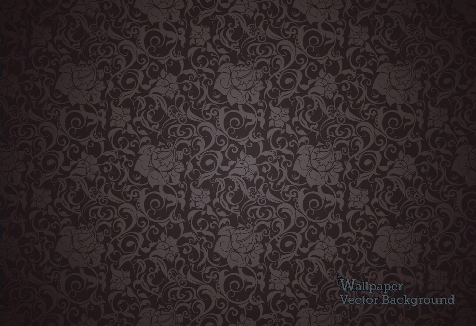 1594x1090 Fascinating Black And White Floral Wallpaper Vintage
