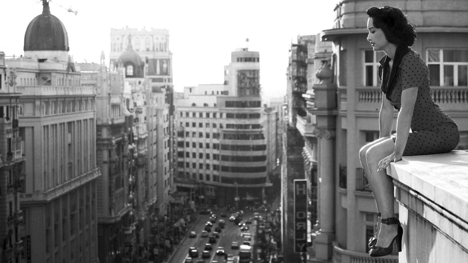 1600x900 vintage, Monochrome, Urban, Building .