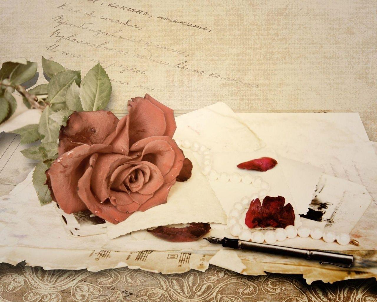 1280x1024 Love Letter Vintage wallpaper. Love Letter Vintage stock
