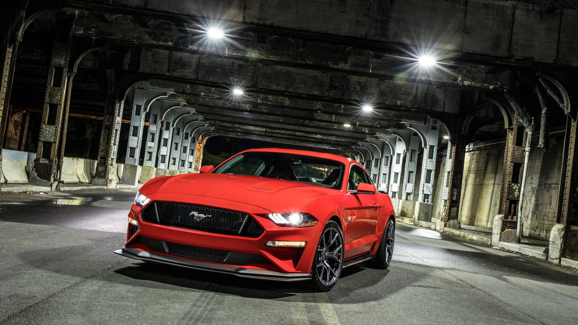 1920x1080 4K Ultra HD Mustang GT Red Wallpaper