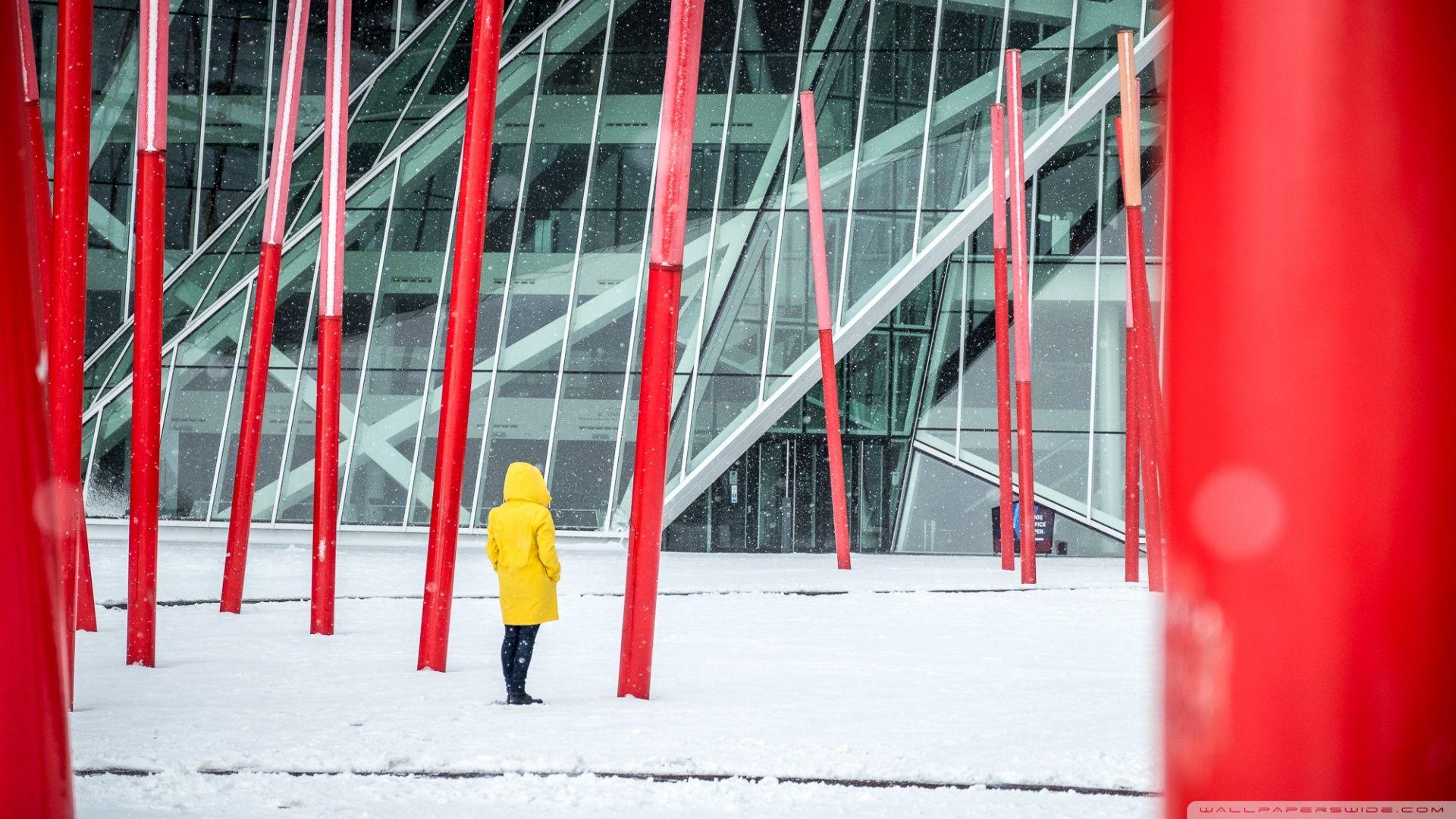 1920x1080 Snowing, Street Photography ❤ 4K HD Desktop Wallpaper