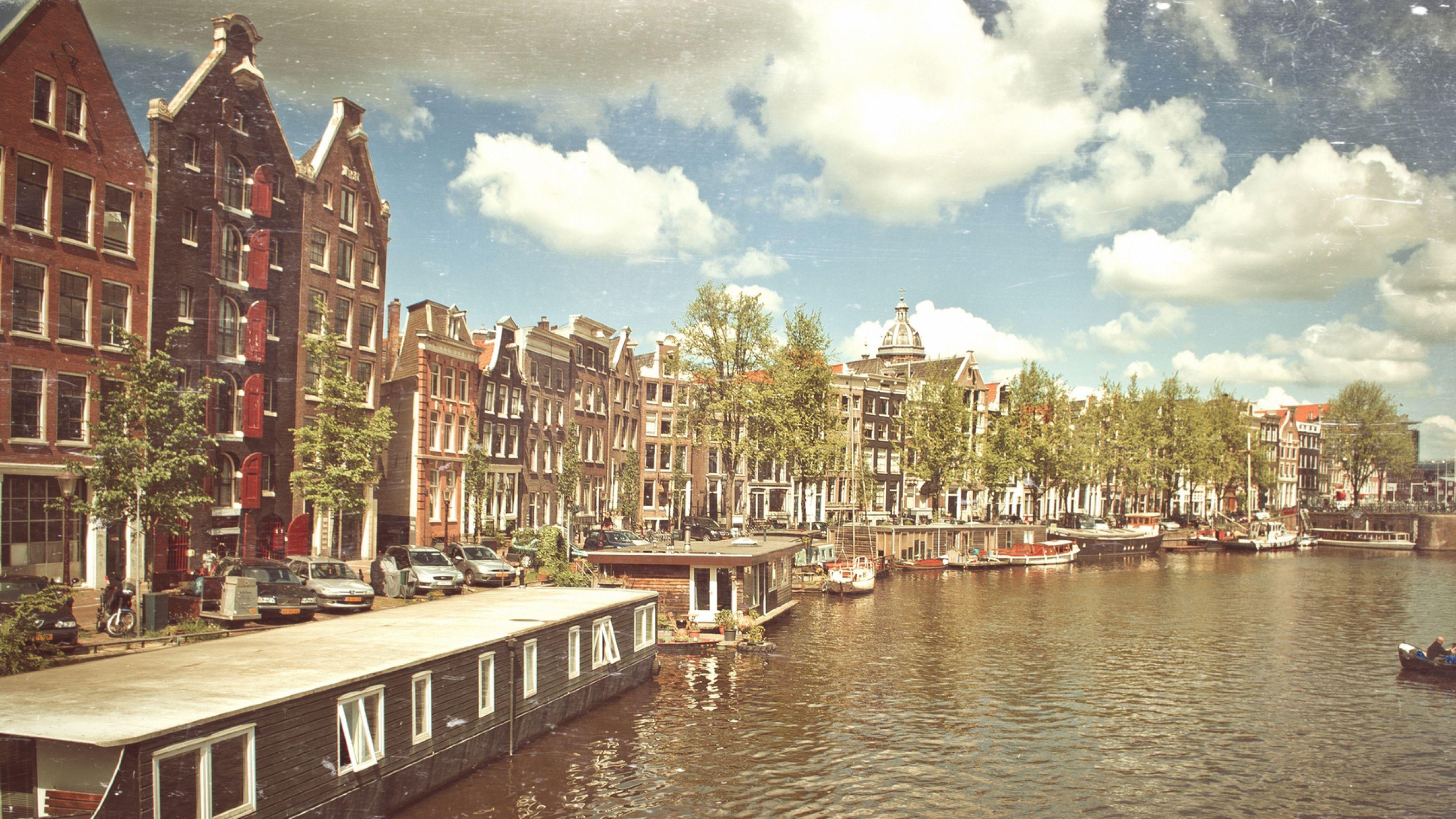 3840x2160 Vintage Amsterdam Widescreen Wallpaper 52506 3840x2160px