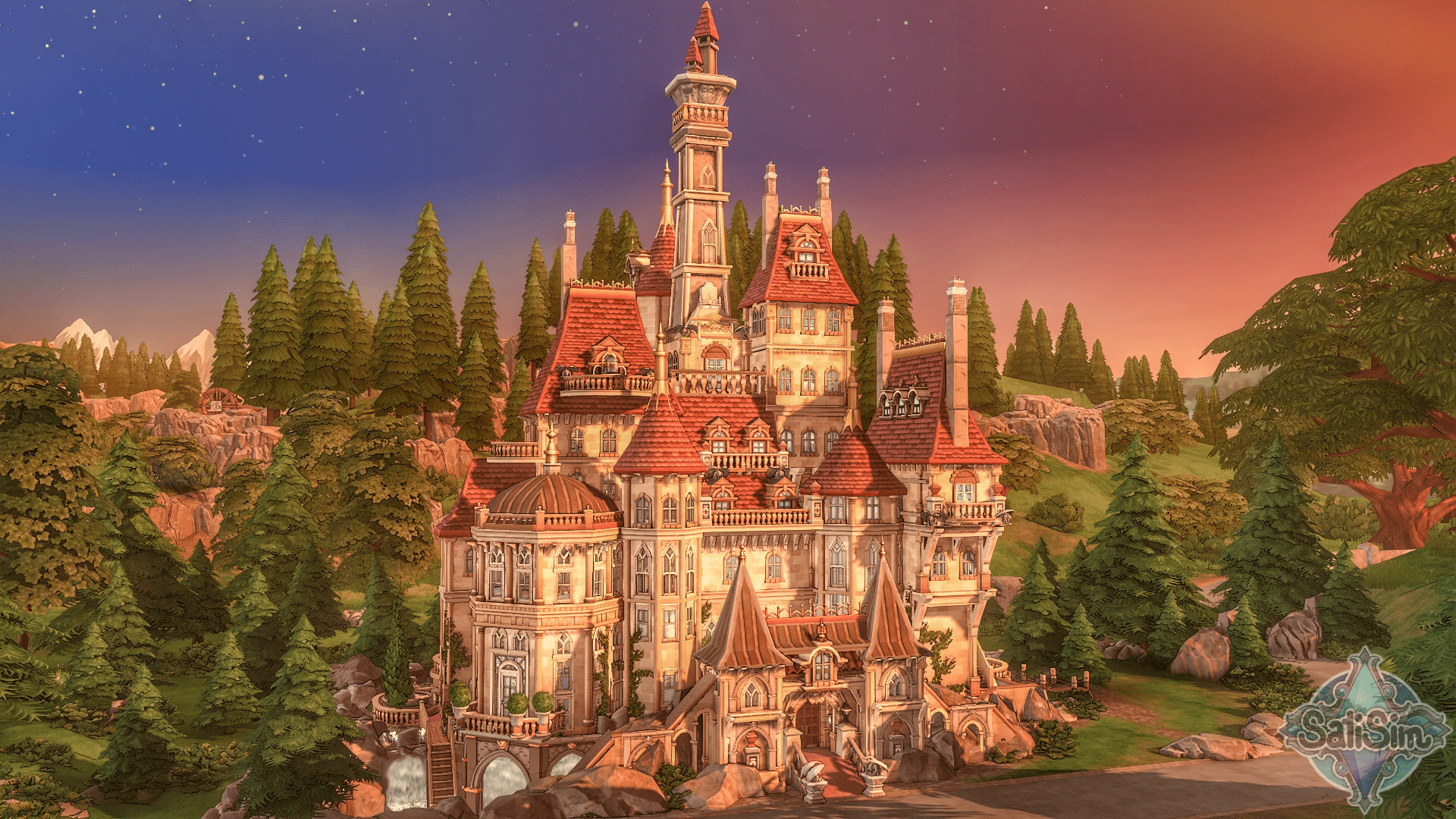 1920x1080 I built the Beauty And The Beast Castle