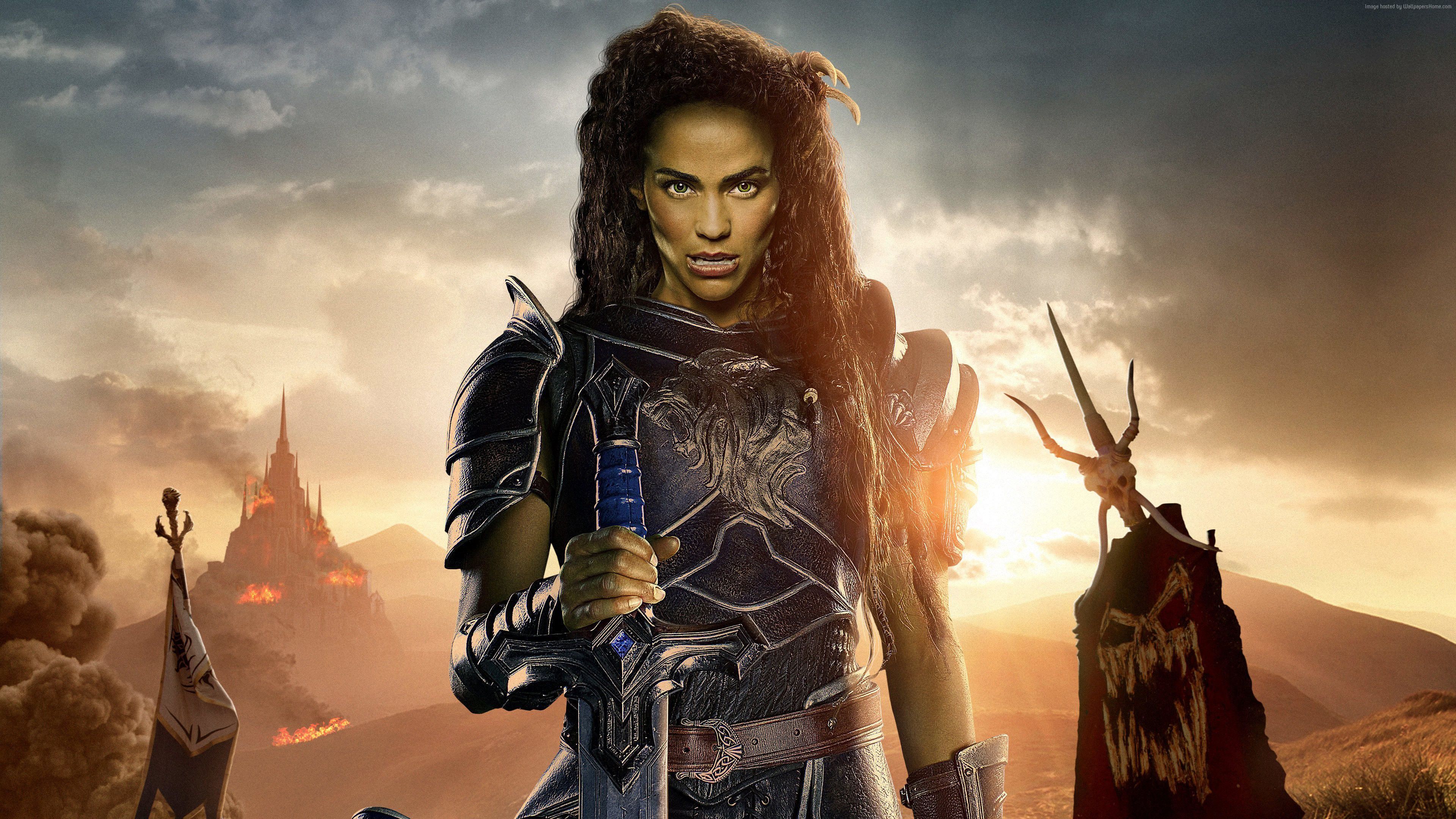 3840x2160 Photos Warcraft 2016 Orc armour Swords