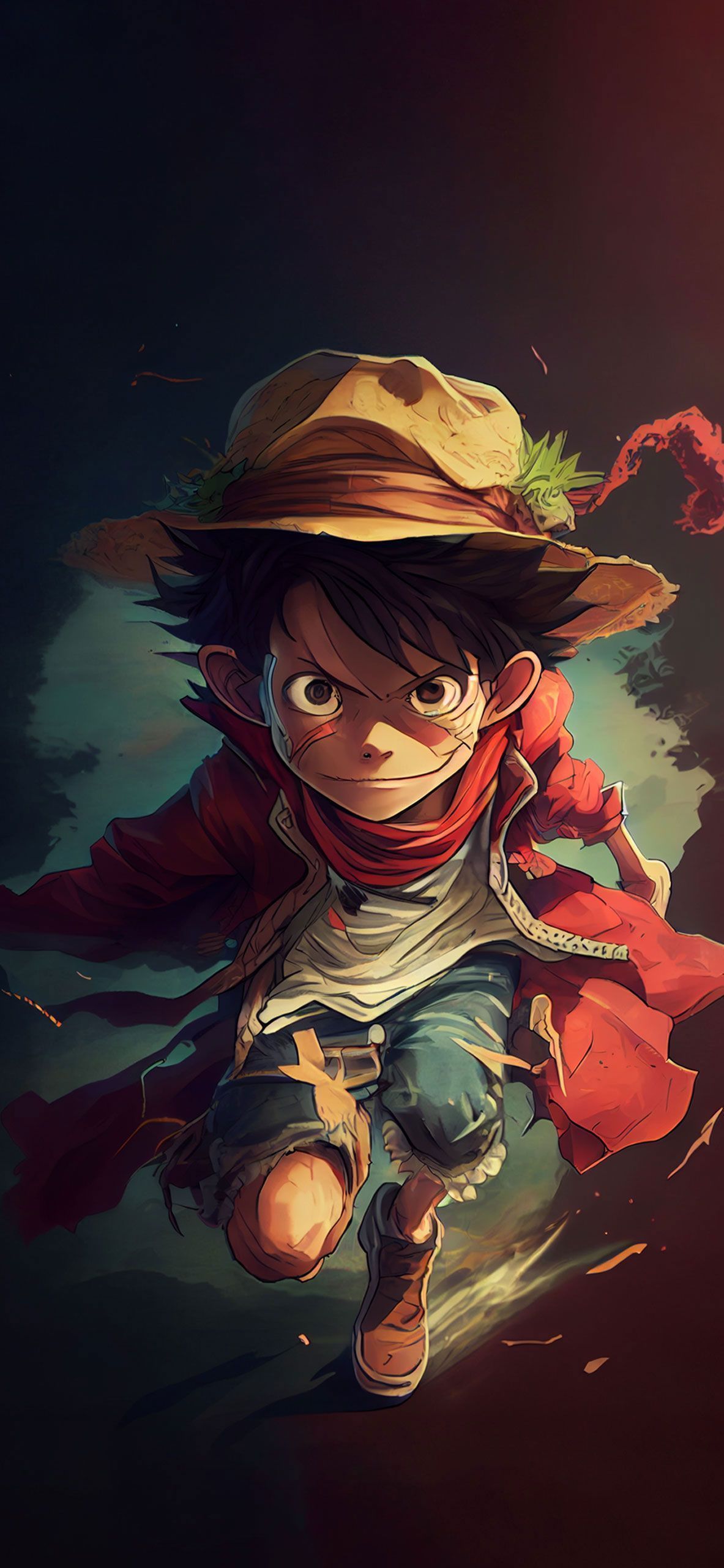 1183x2560 HD Luffy Wallpaper