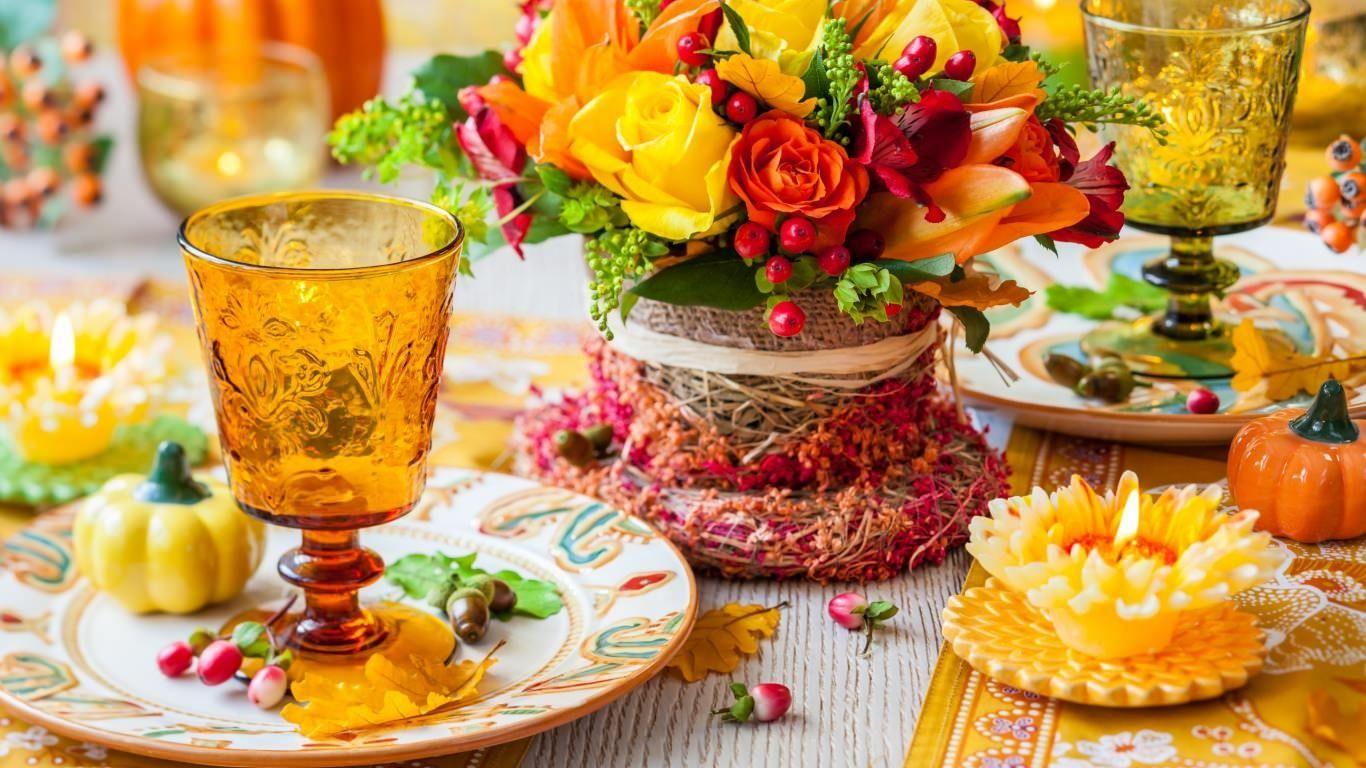 1366x768 Thanksgiving Wallpaper, Background, Image