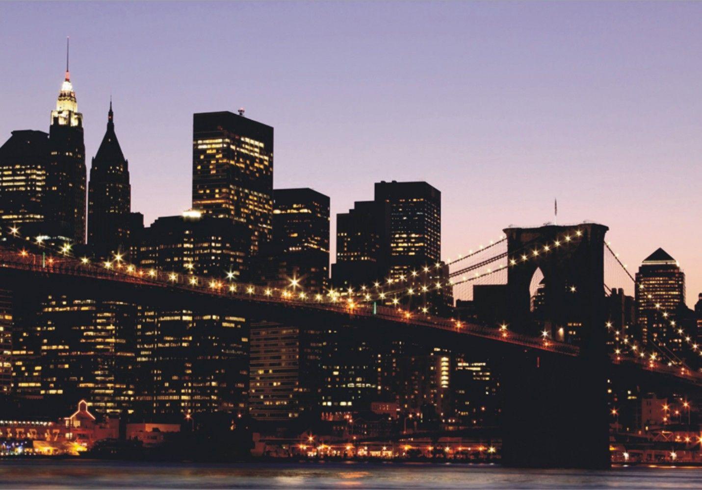 1431x1000 Wall mural wallpaper Brooklyn Bridge New York Skyline NYC photo