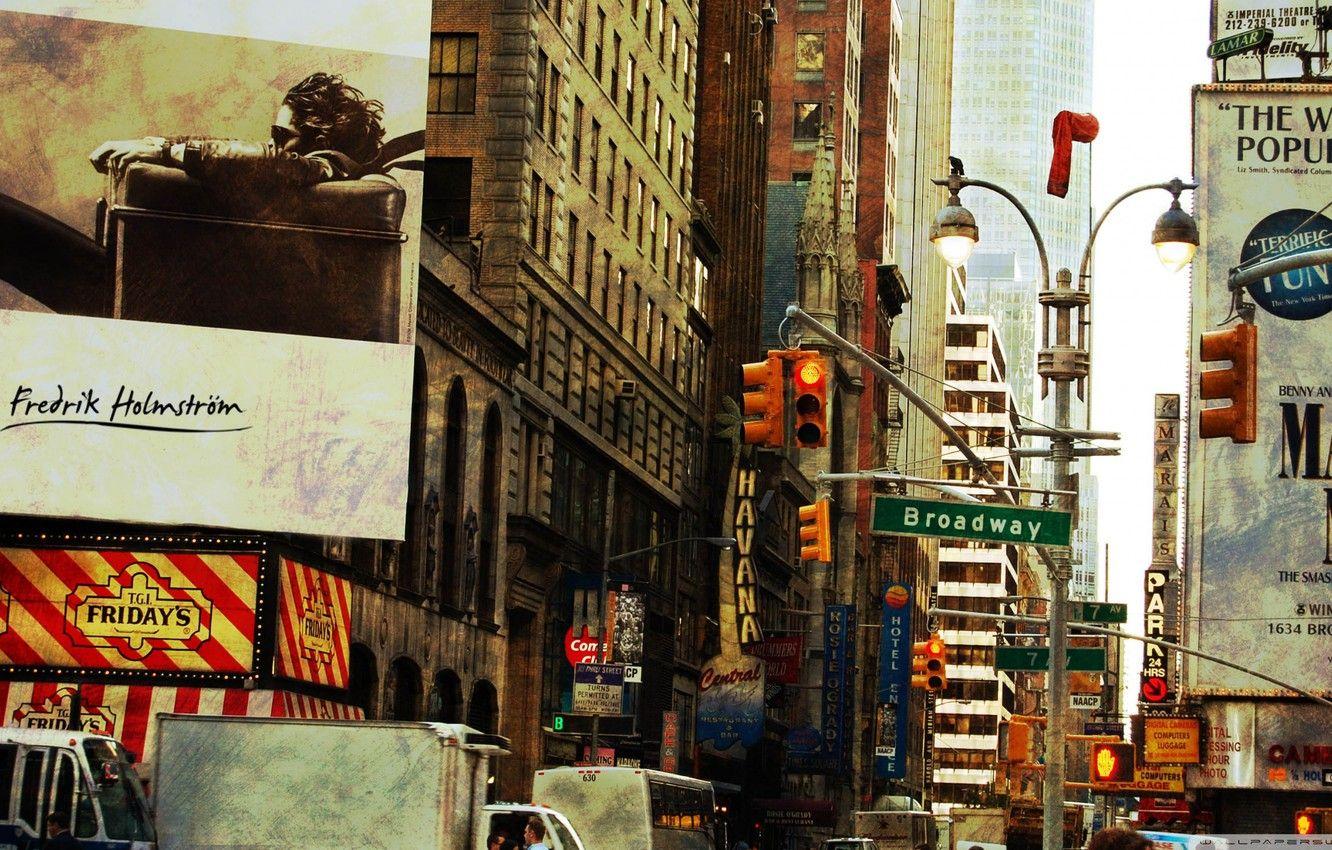 Vintage New York Iphone Wallpaper