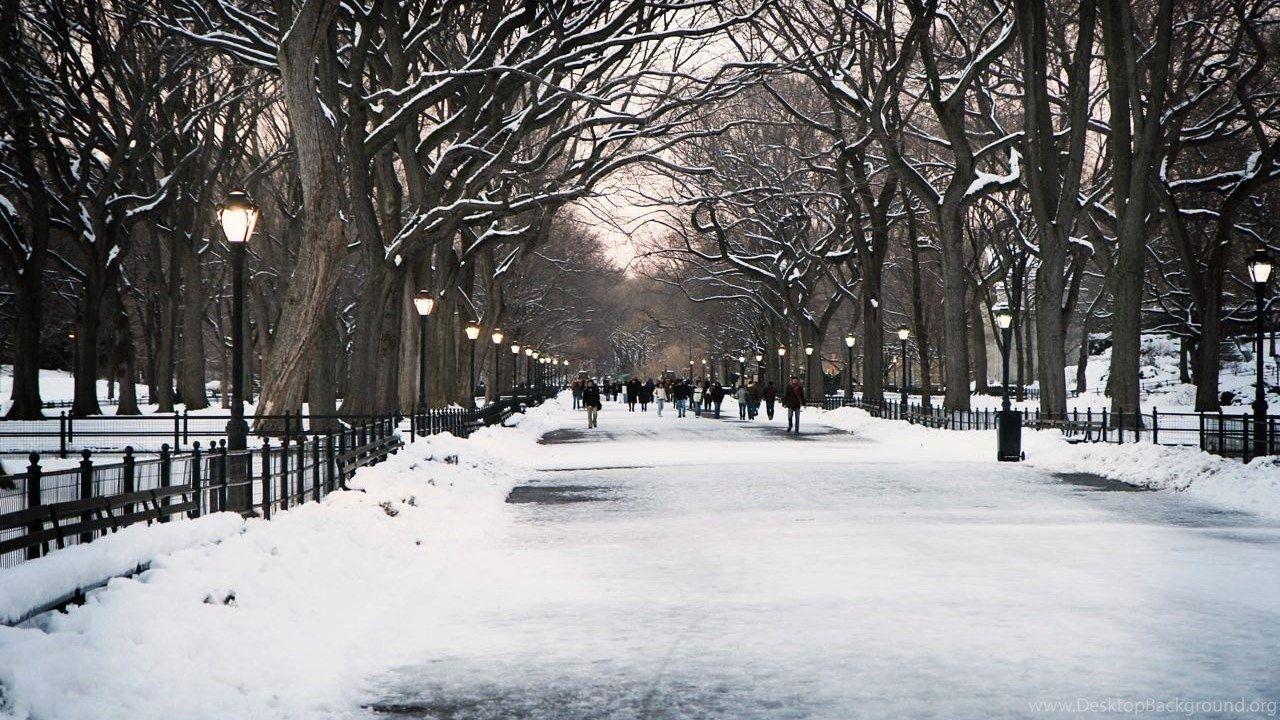 1280x720 Winter In New York City Wallpaper Desktop Background