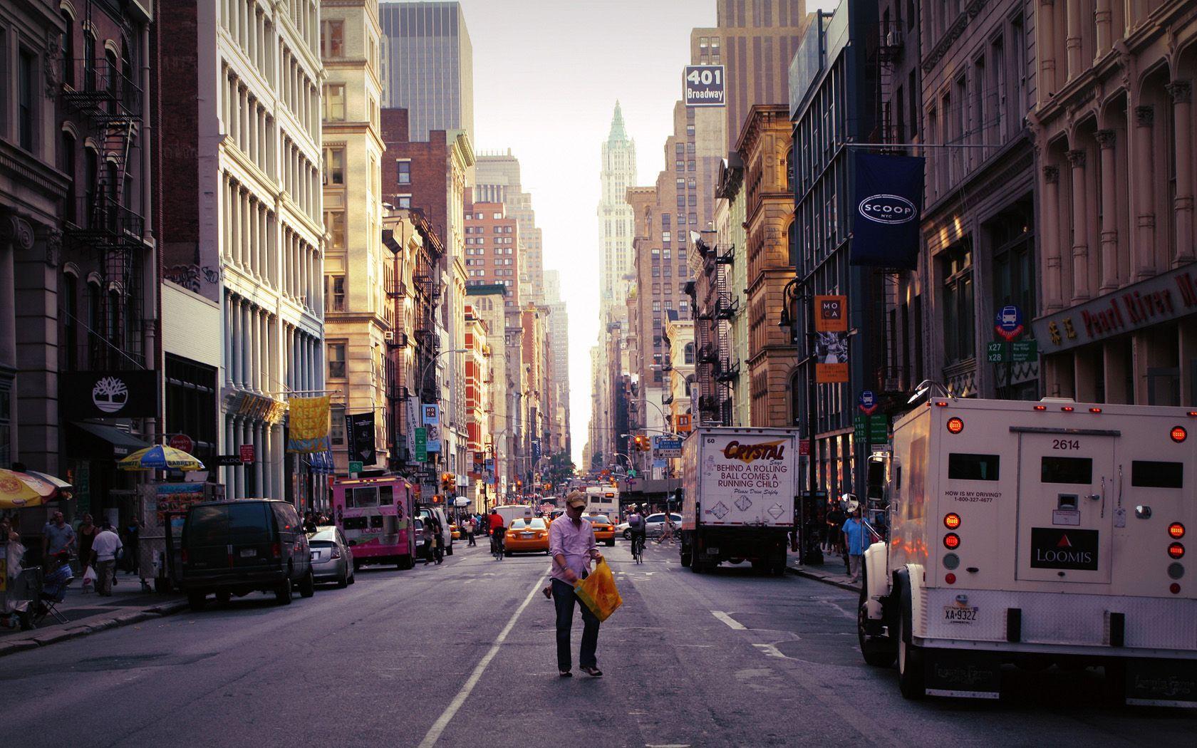 1680x1050 New York City Street HD Wallpaper. In the city that never