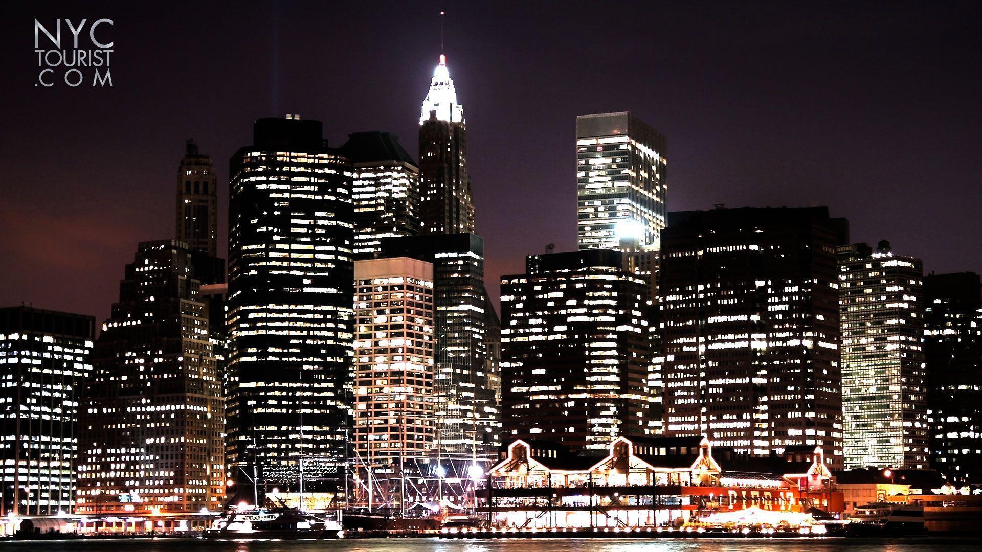 1920x1080 South Street Seaport Night
