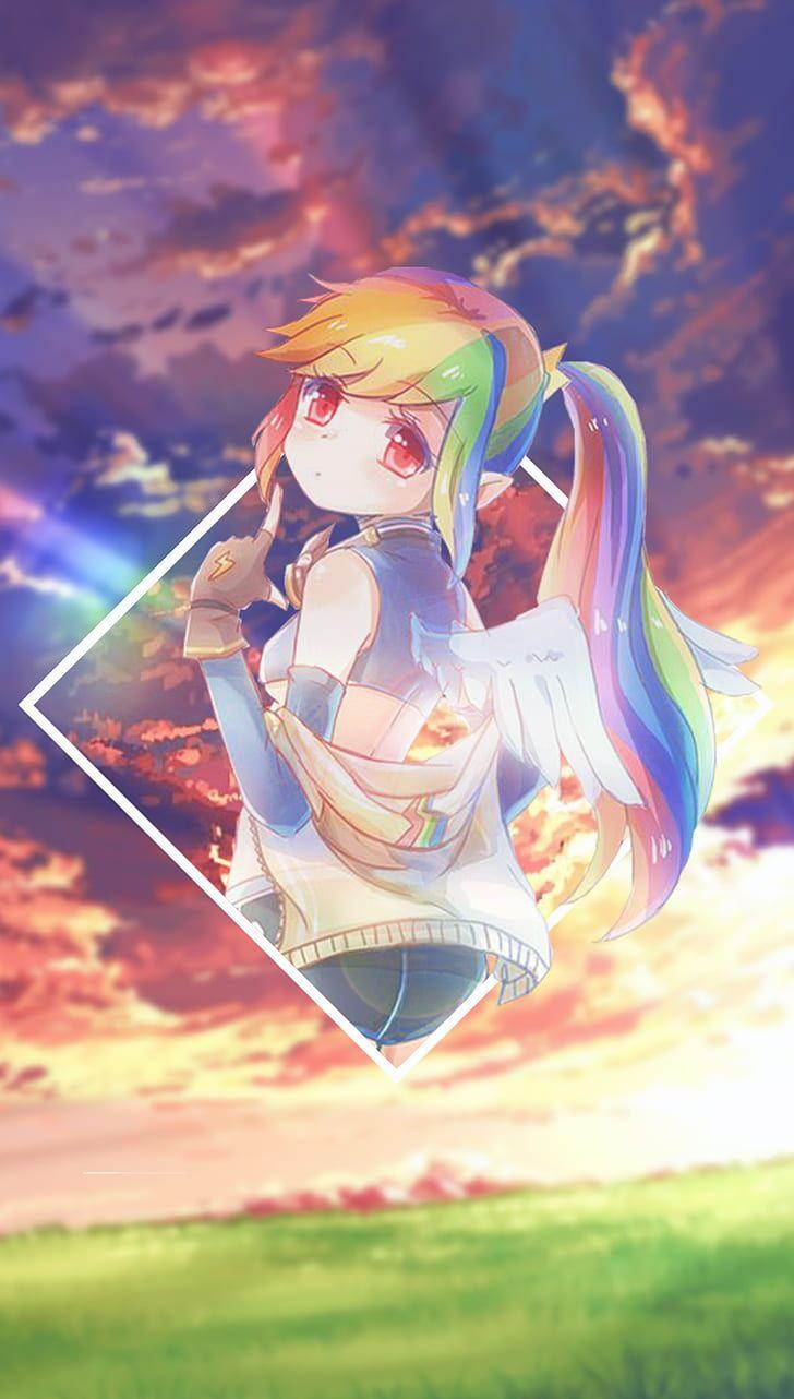 728x1282 HD Wallpaper: Anime, Anime Girls, Picture In Picture, My Little