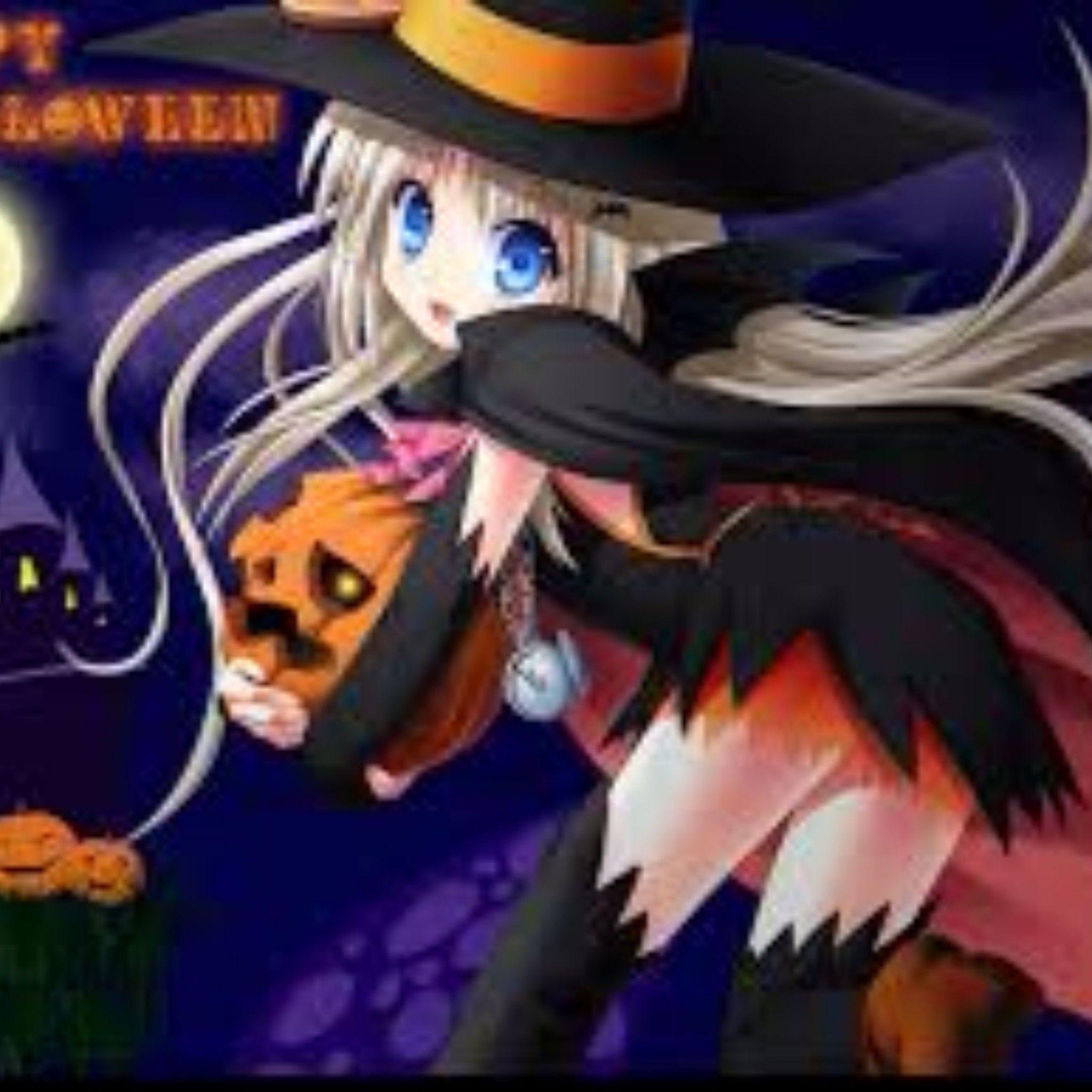 Hình nền Anime Halloween 2048x2048