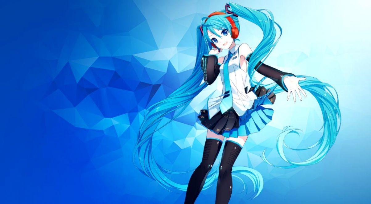 1203x662 Hatsune Miku Laptop Girl Anime Wallpaper HD Desktop