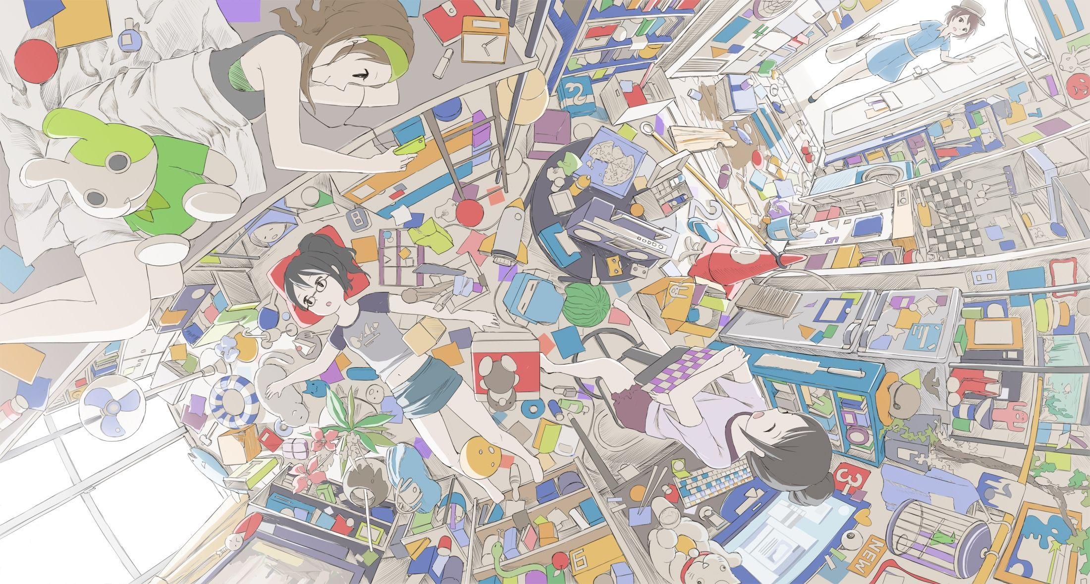 2200x1179 Anime / scenery wallpaper