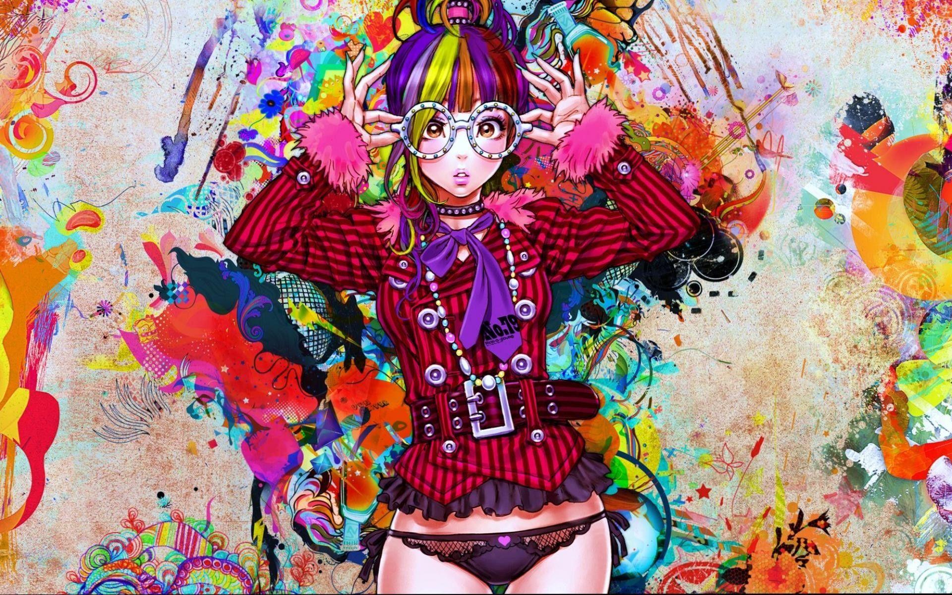 Color Splash  Anime  Anime art dark Anime Colorful Anime PC HD  wallpaper  Pxfuel