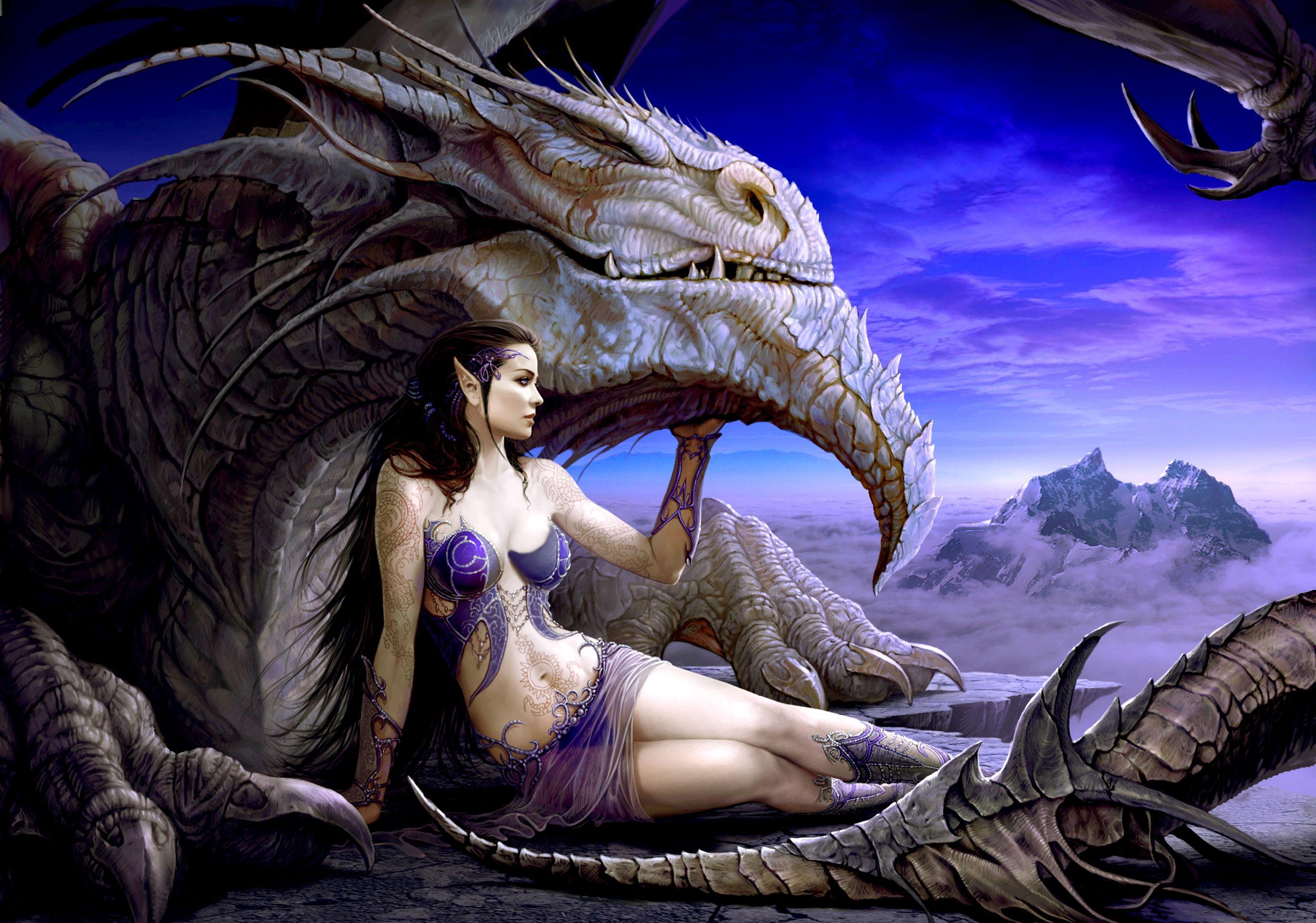 2737x1920 Dragon Princess Wallpaper