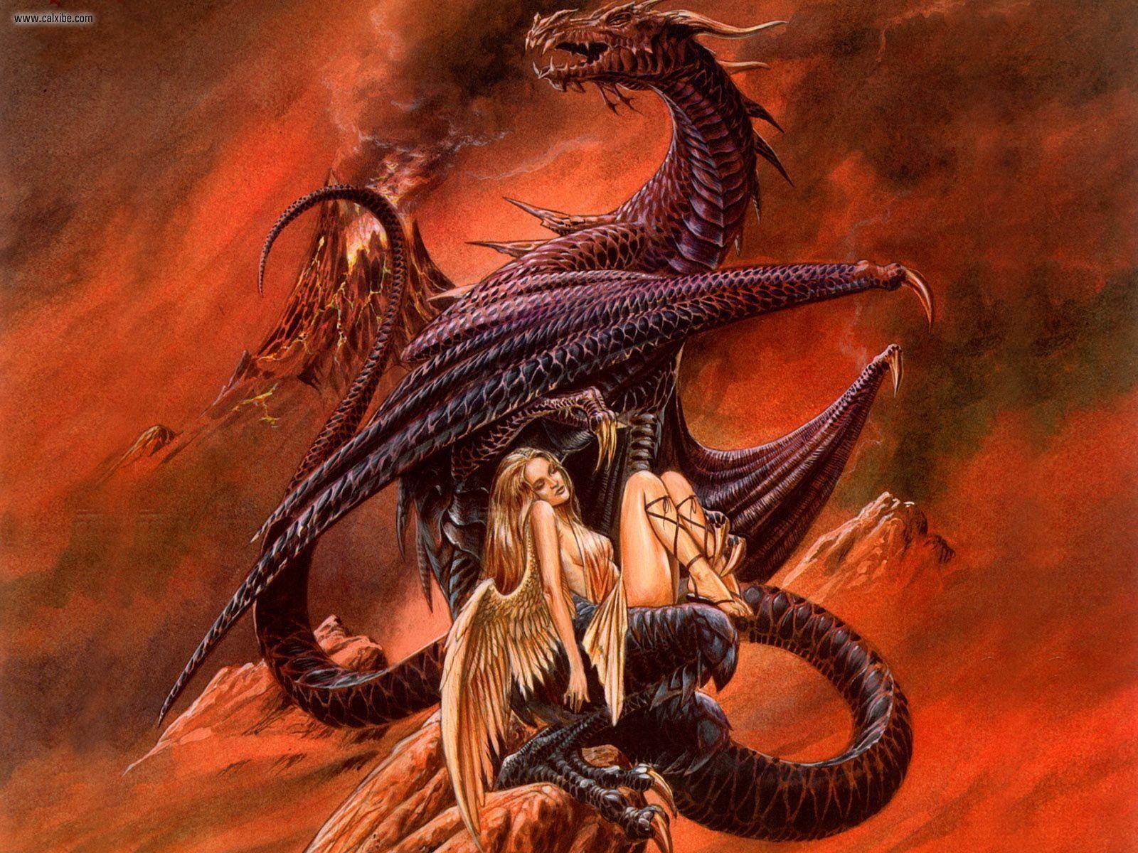 1600x1200 Women dragons fantasy art wallpaperx1200