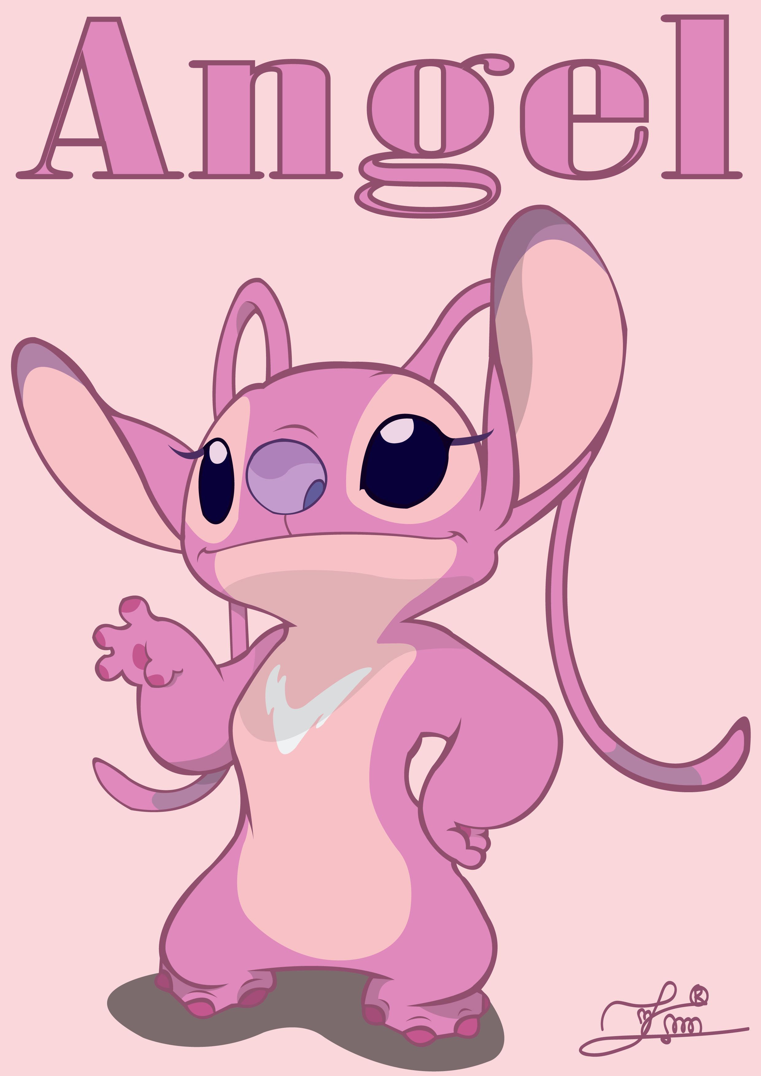 2480x3507 Angel lilo and stitch, Disney canvas