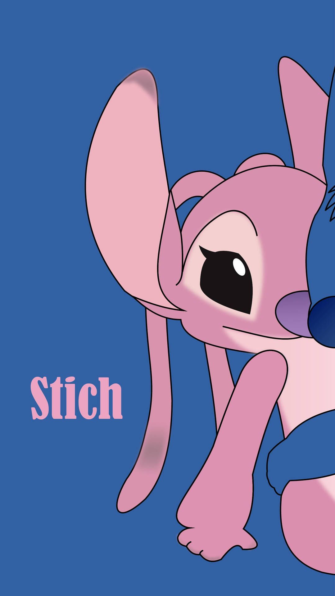 1079x1920 Blue Lilo & Stitch Angel Wallpaper