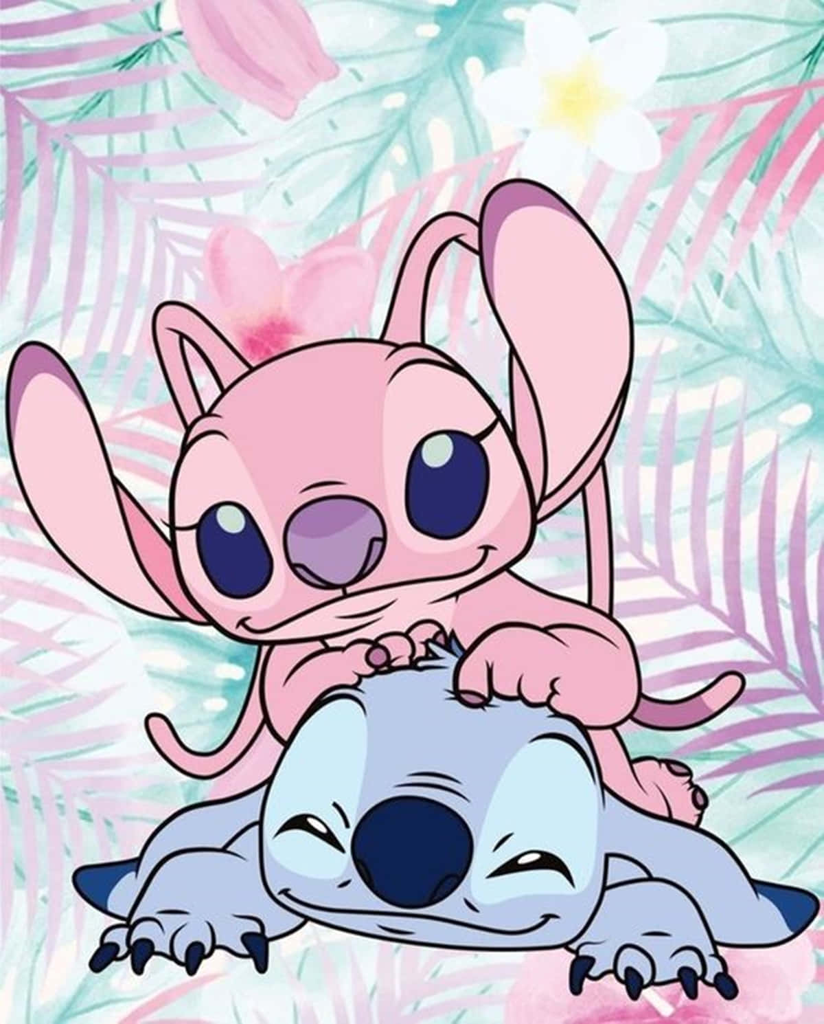 1200x1490 Adorable Stitch And Angel Wallpaper