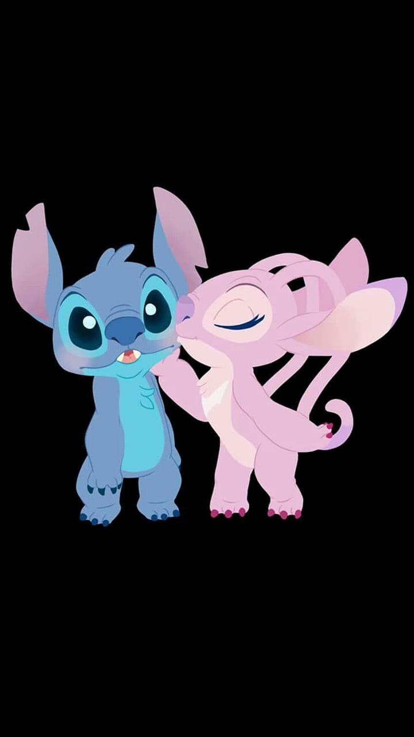 850x1511 Stitch And Angel Wallpaper