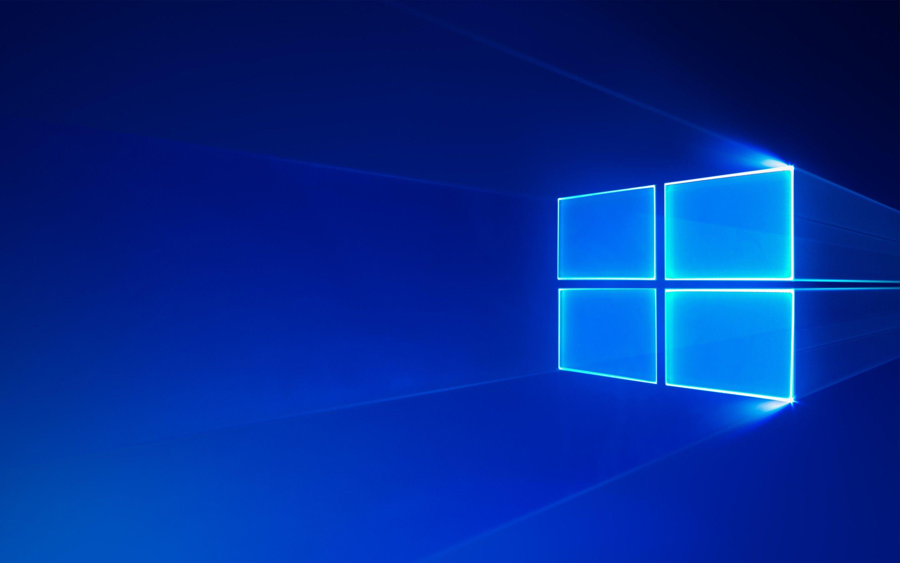 2880x1800 Download wallpaper Windows blue neon logo, modern operating system, emblem, logo, Windows for desktop with resolution 2880x1800. High Quality HD picture wallpaper