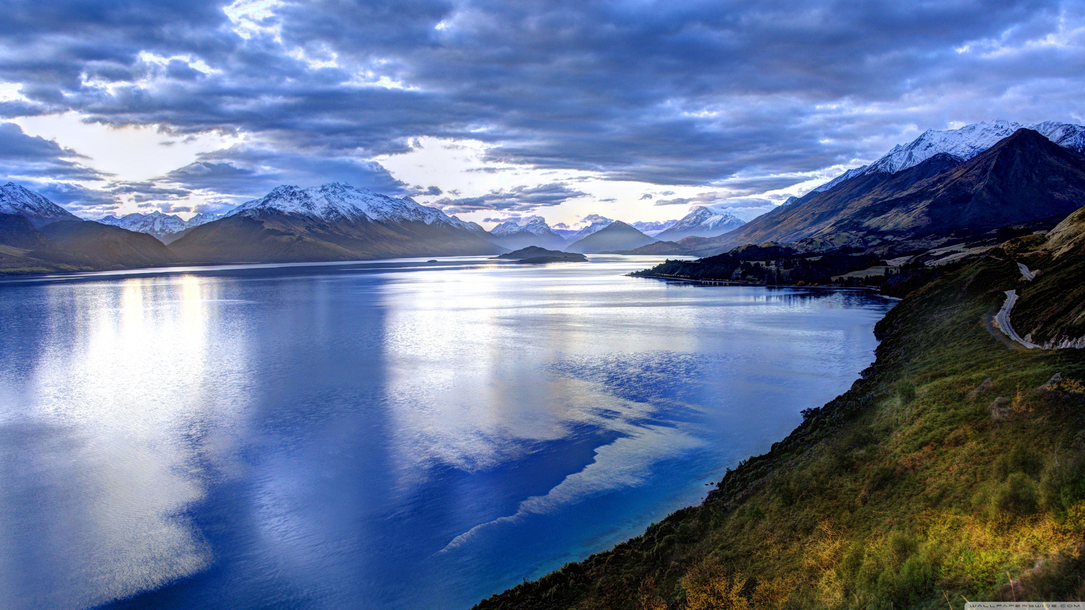 3554x1999 Lake In New Zealand Wallpaper
