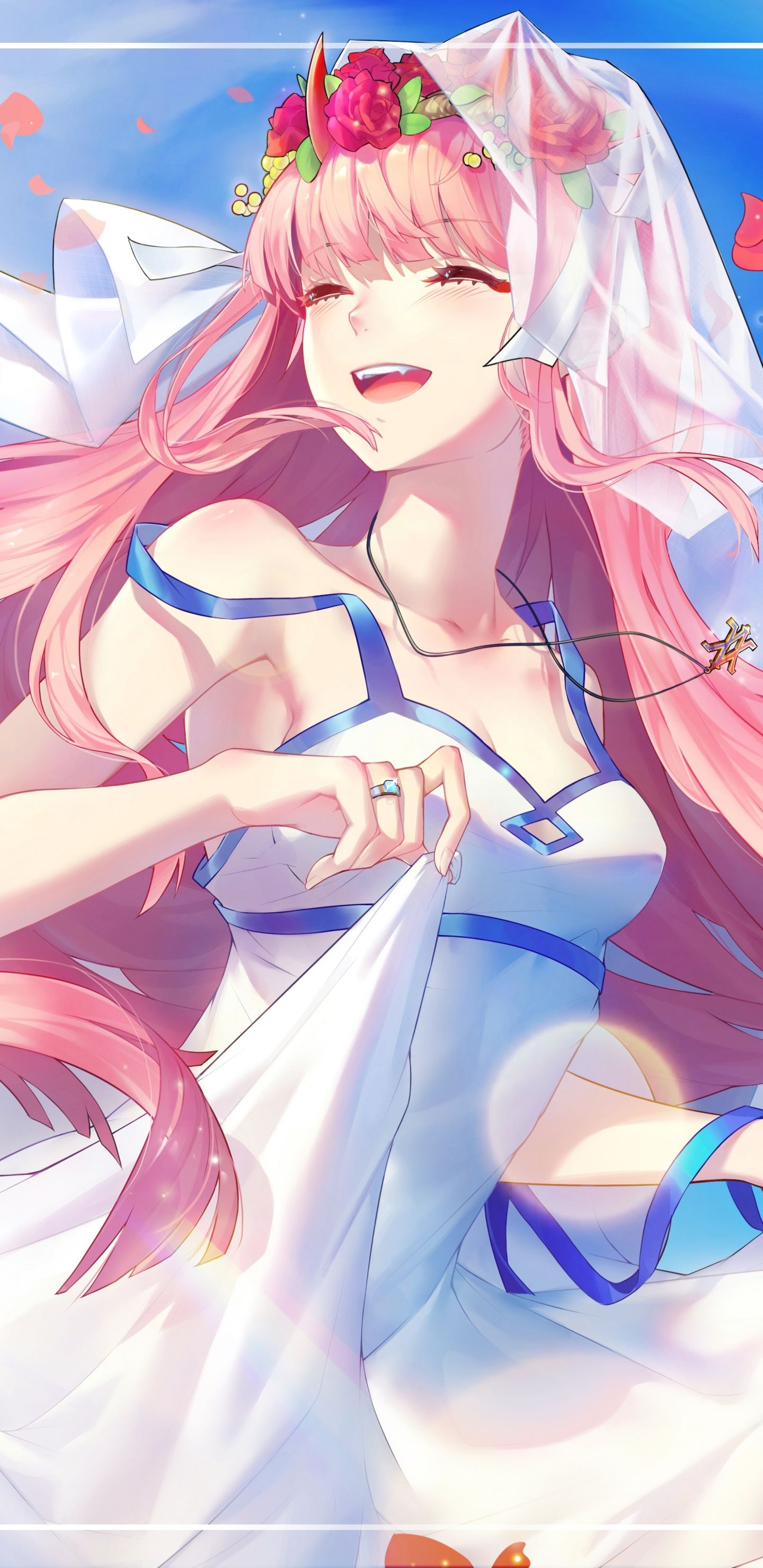 1440x2960 Mobile wallpaper: Anime, Wedding Dress