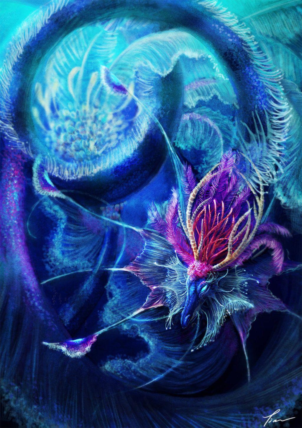 1024x1449 Water dragon mythical