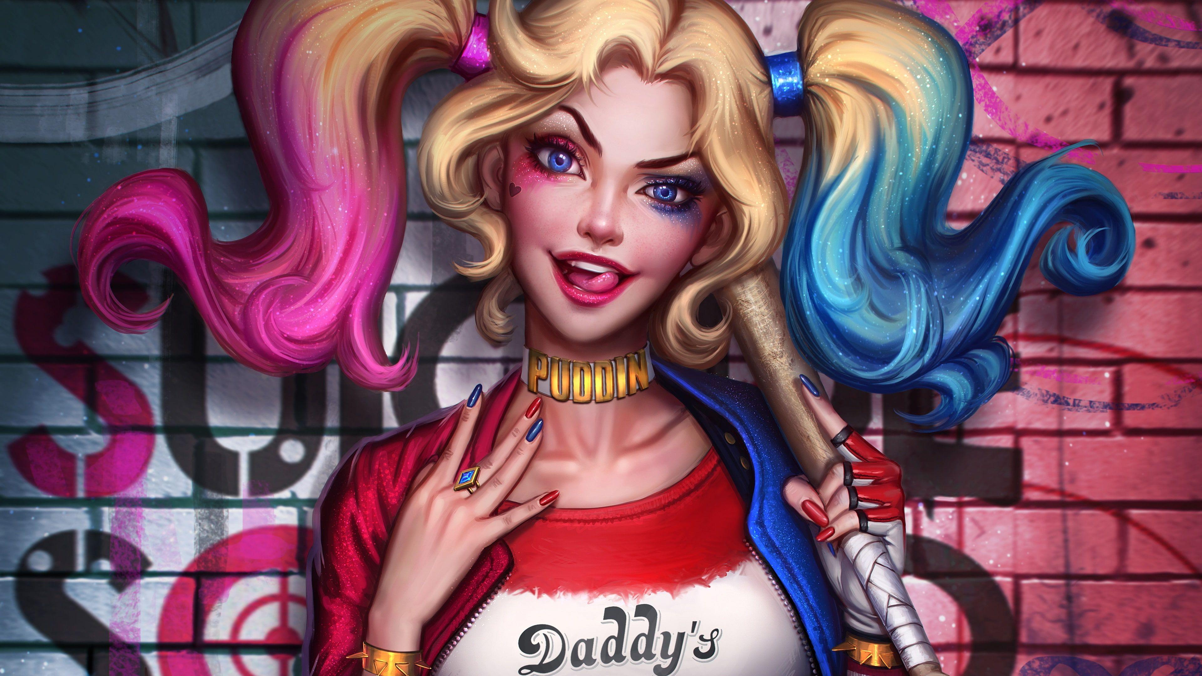 3840x2160 HD wallpaper: Harley Quinn, Suicide Squad