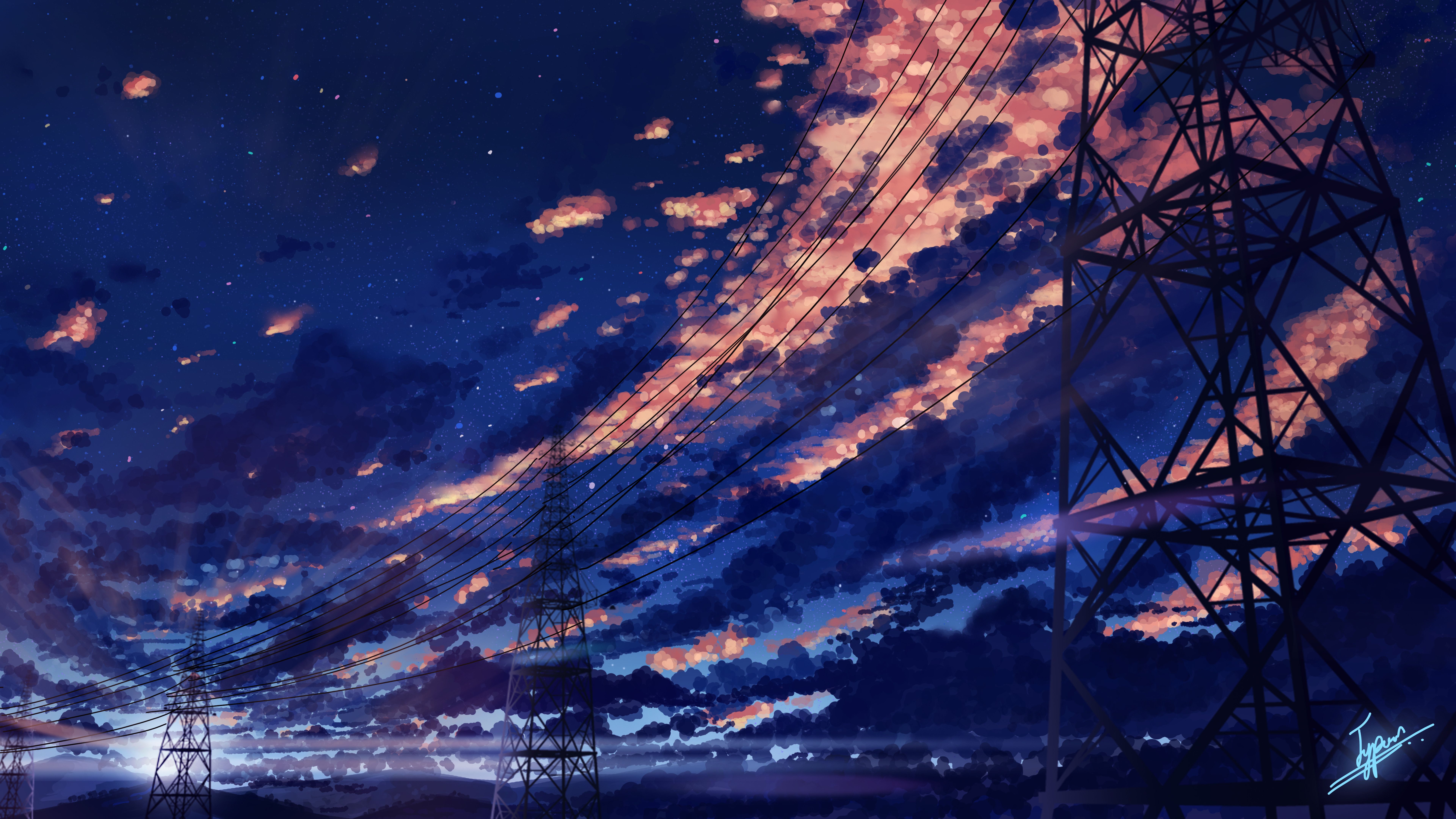7680x4320 Scenery 8k Ultra HD Anime Wallpaper