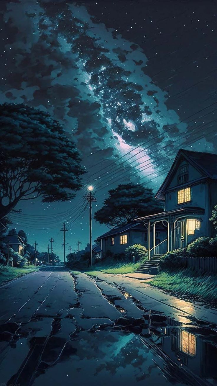 736x1308 4k HD wallpaper. Night landscape