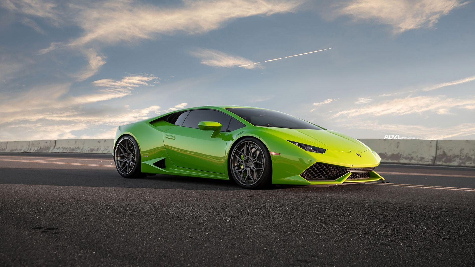 1920x1080 Verde Mantis Green Lamborghini Huracan LP610 4 hình nền