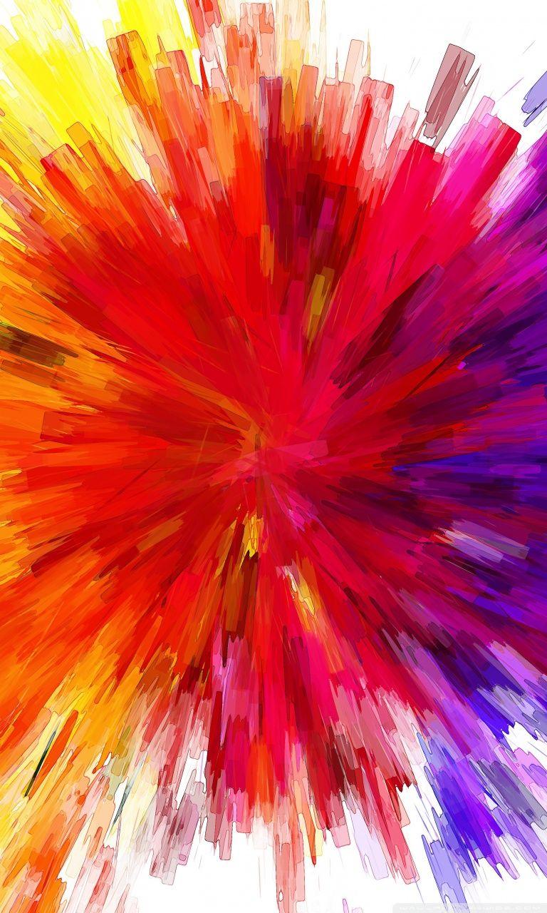 768x1280 Color Burst Painting ❤ 4K HD Desktop Wallpaper for 4K Ultra