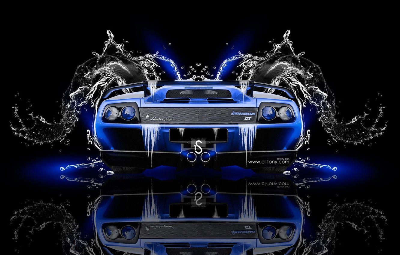 1332x850 Wallpaper Water, Black, Blue, Lamborghini, Neon, Style, Wallpaper, Background, Car, Blue, Photohop, Photohop, Black, Water, Style, Neon image for desktop, section lamborghini