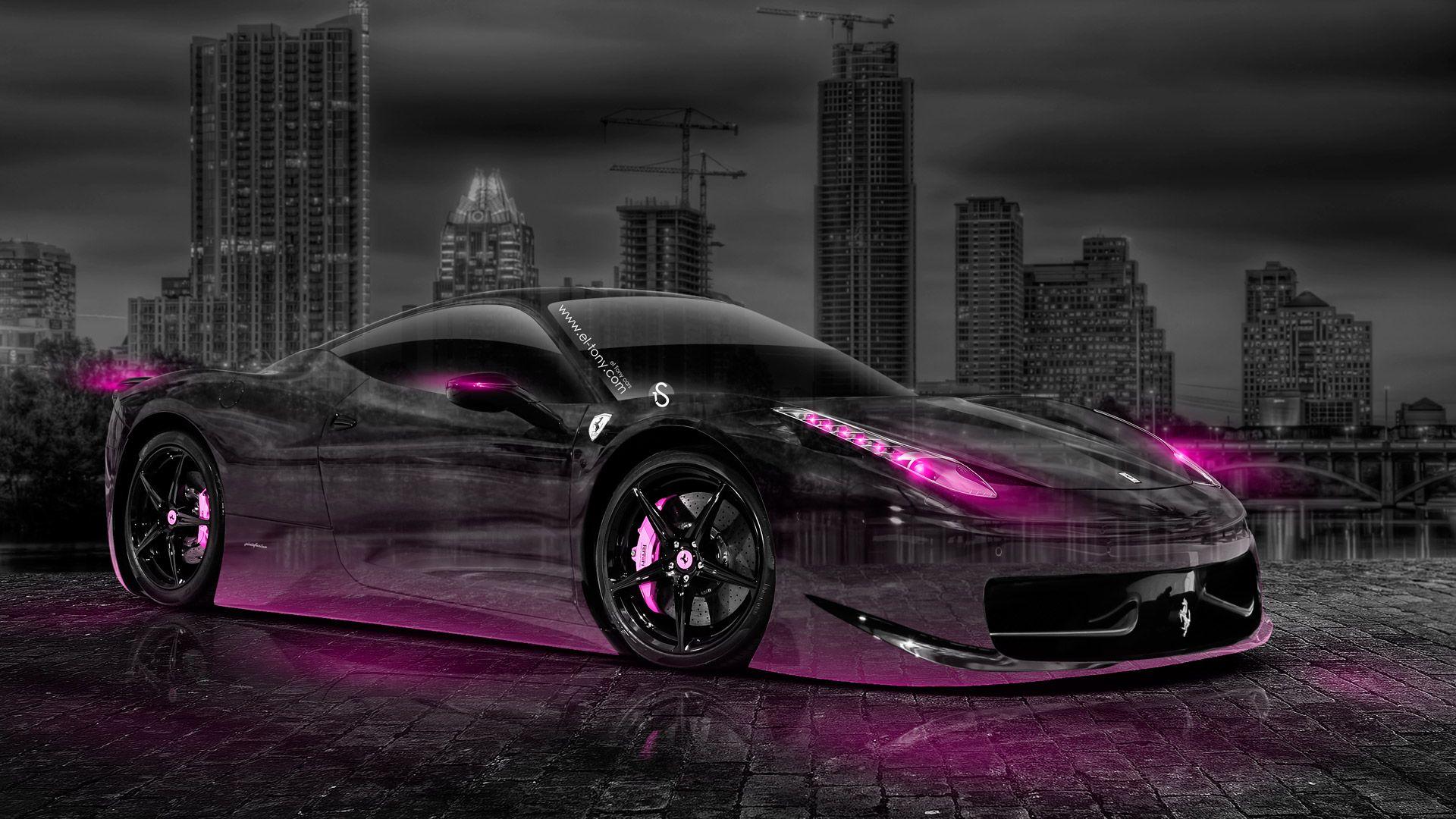 PinkR reflect,Ferrari-style car pk LifeW کар*UPgخllischvibs##3896 Live  Wallpaper - free download