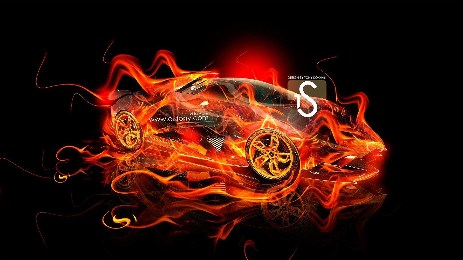 Lamborghini On Fire Wallpapers - Top Free Lamborghini On Fire