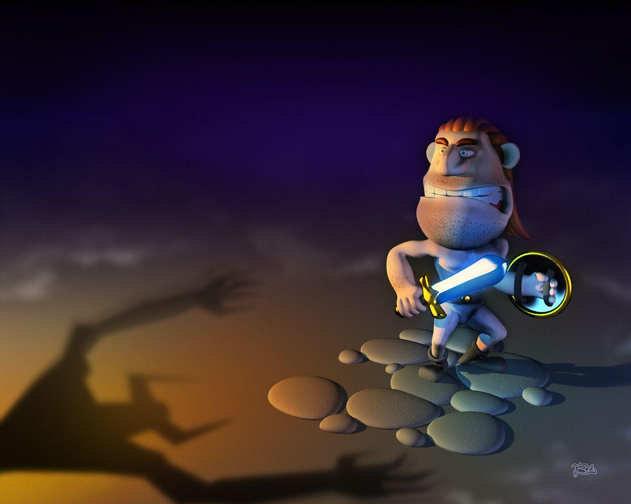 1280x1024 Funny 3D Cartoon Wallpaper