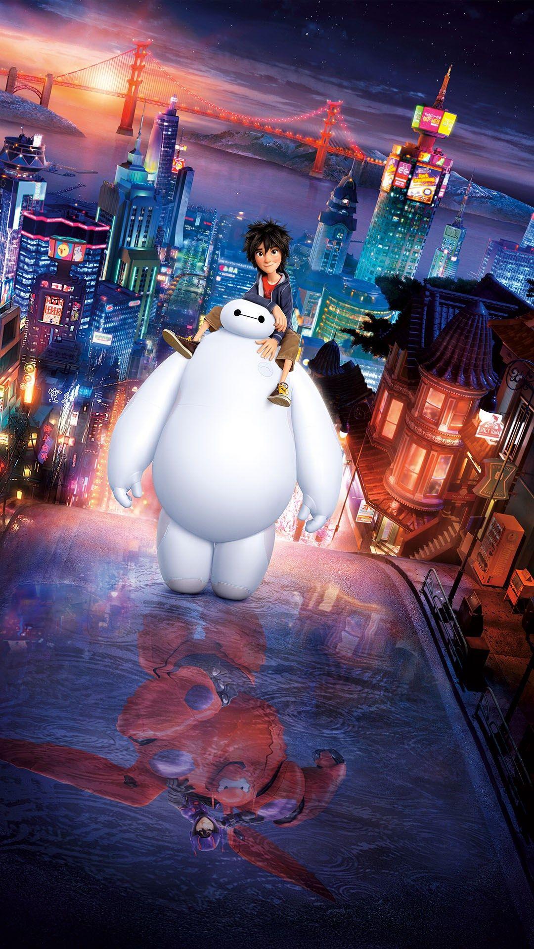 1080x1920 Big Hero 6 Movie Poster iPhone 8 Wallpaper Free Download
