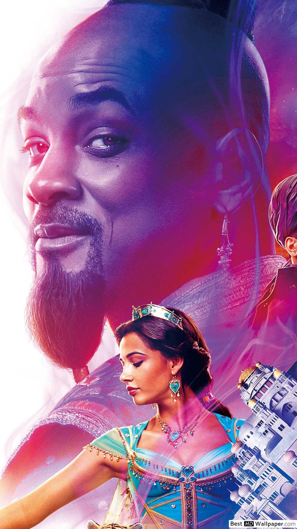 1242x2208 Aladdin 2019 Movie, Jasmine & Jafar HD wallpaper download