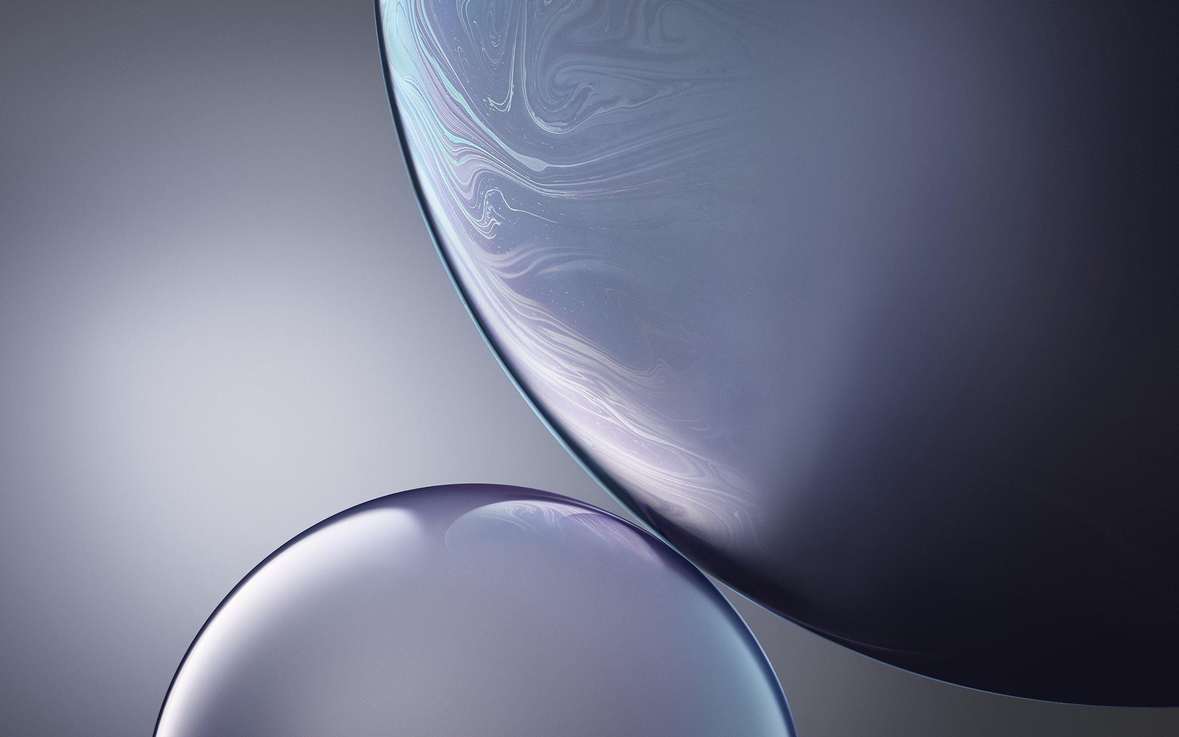 3840x2400 Gray Apple Iphone Xs Max Official Art Bubble Wallpaper