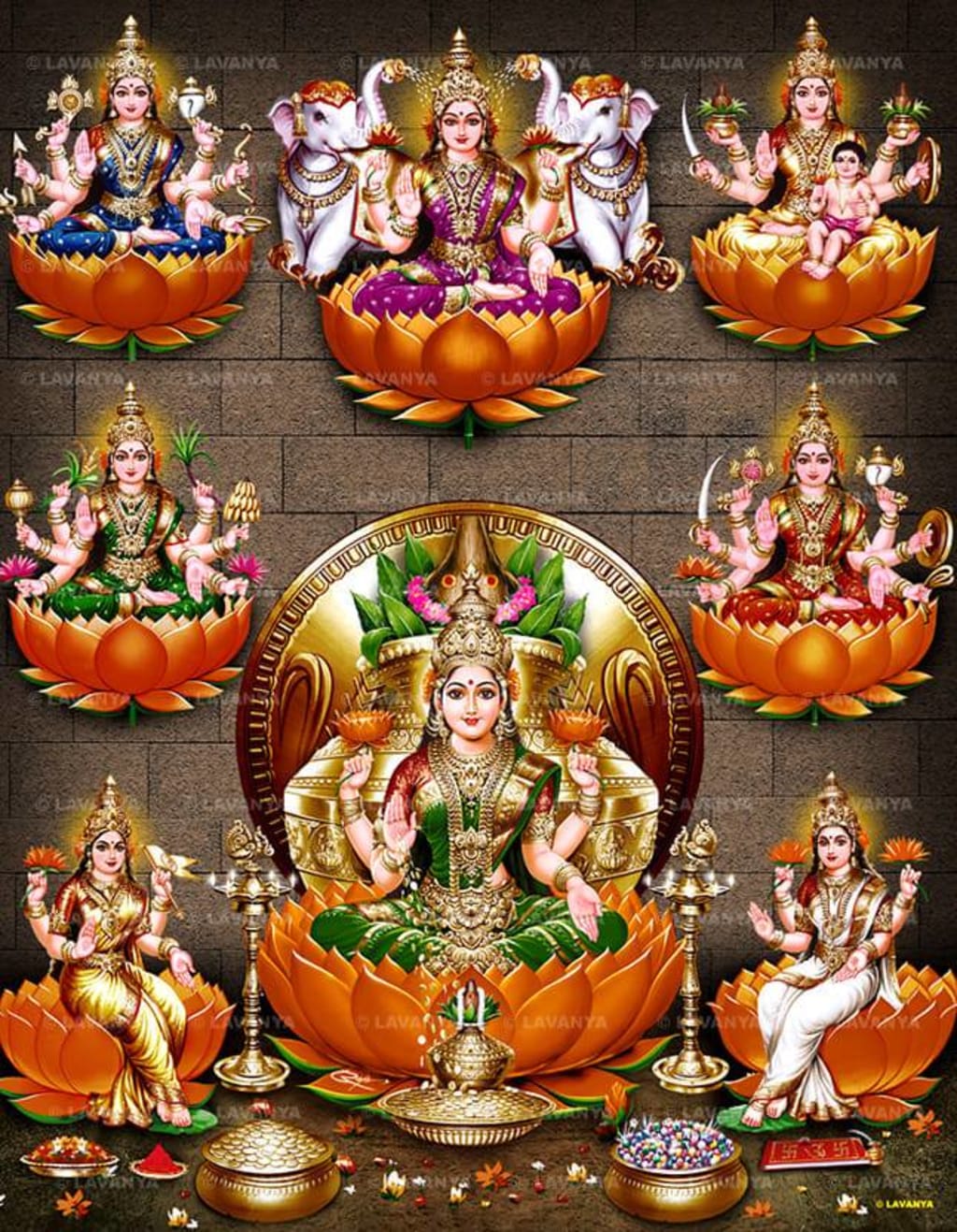 1024x1317 Secret of Success : Courage. Ashta Lakshmi
