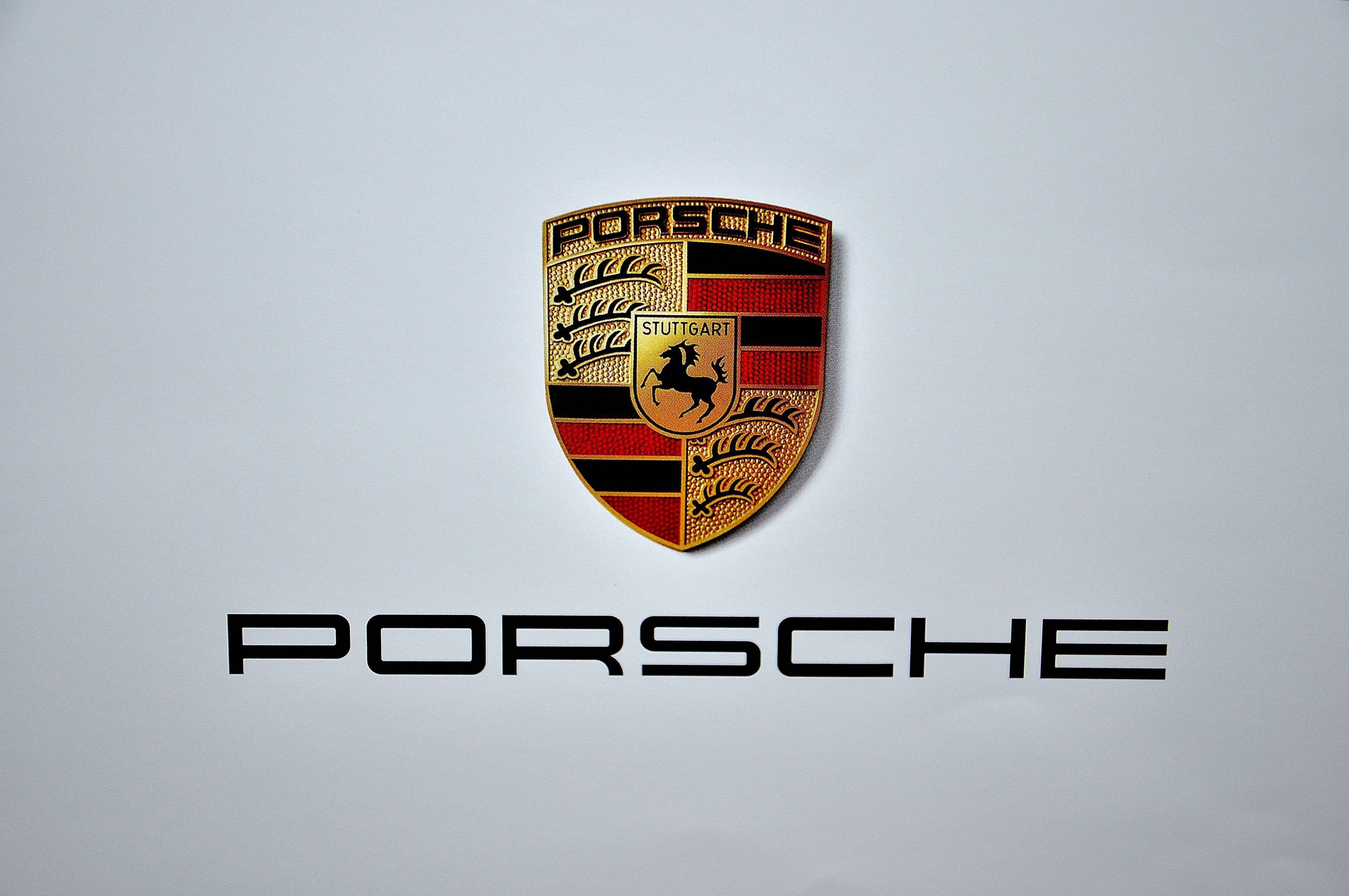 Wallpaper Emblem, Yellow, Porsche, Symbol, Car, Background - Download Free  Image