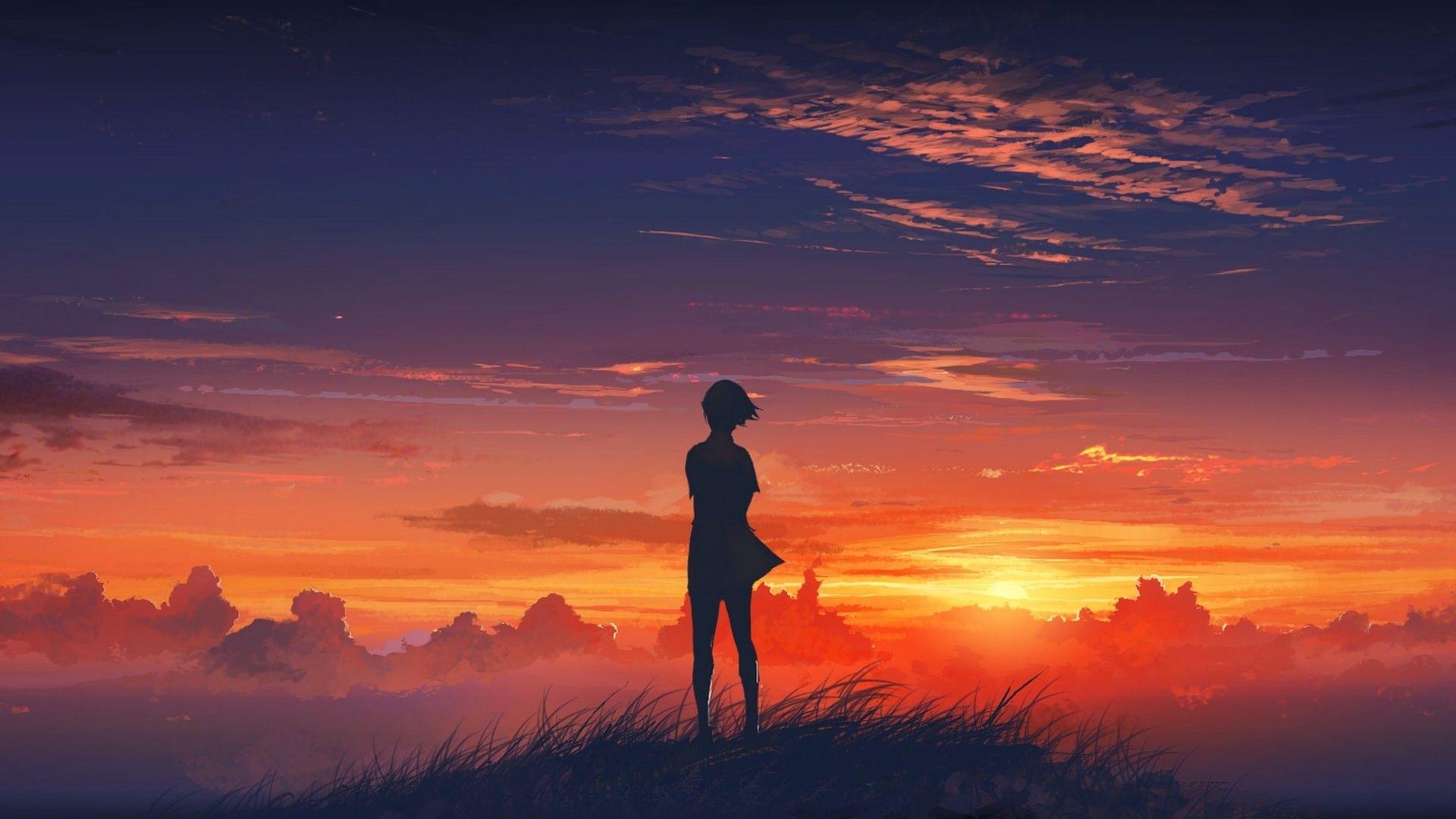 17+ Anime Beach Background Sunset