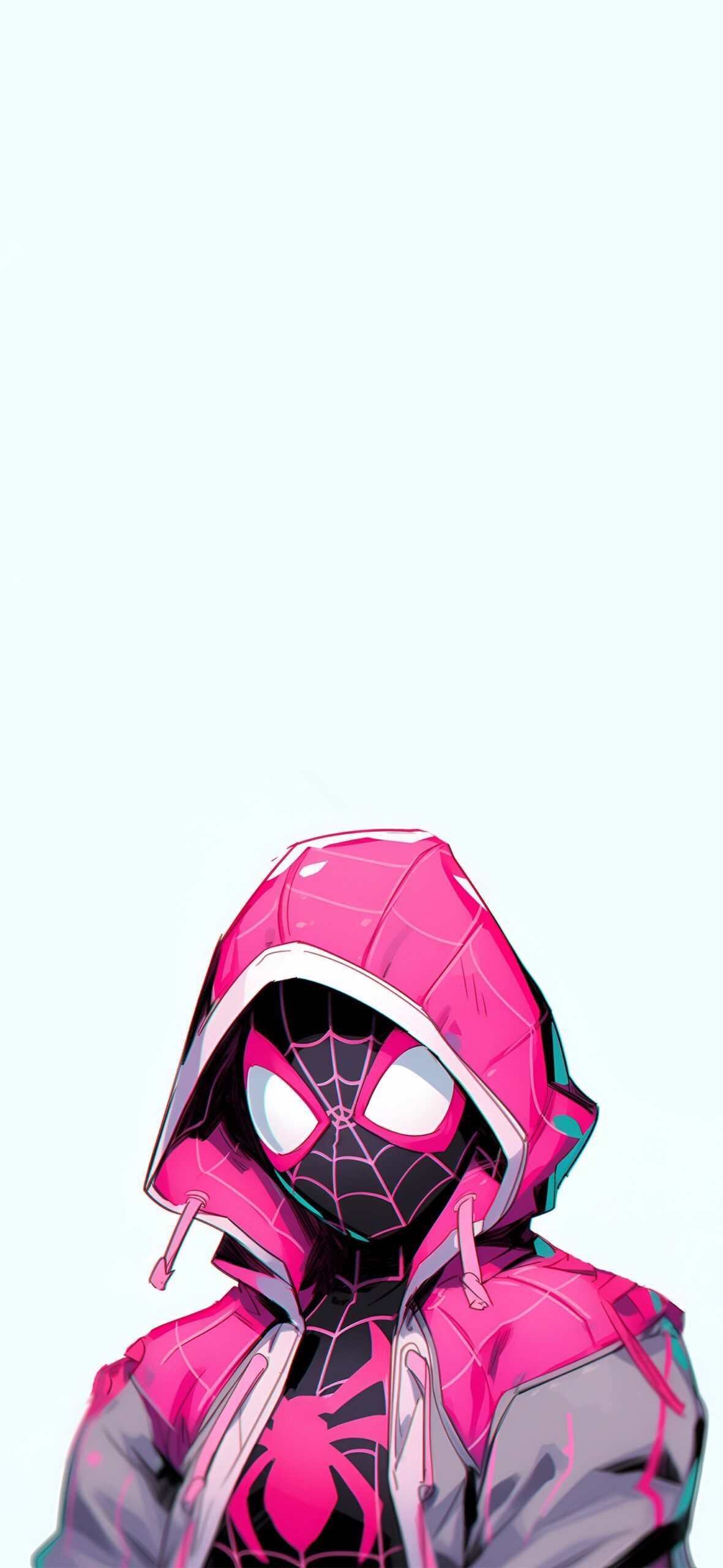 1181x2560 Black & Pink Spider Man Wallpaper Marvel Wallpaper 4K