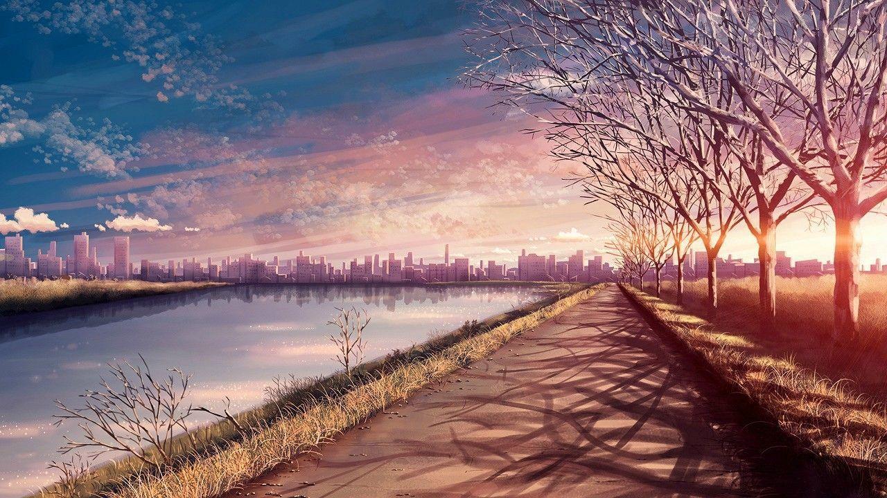 Sunset Anime Scenery Wallpapers - Top Free Sunset Anime Scenery Backgrounds  - WallpaperAccess