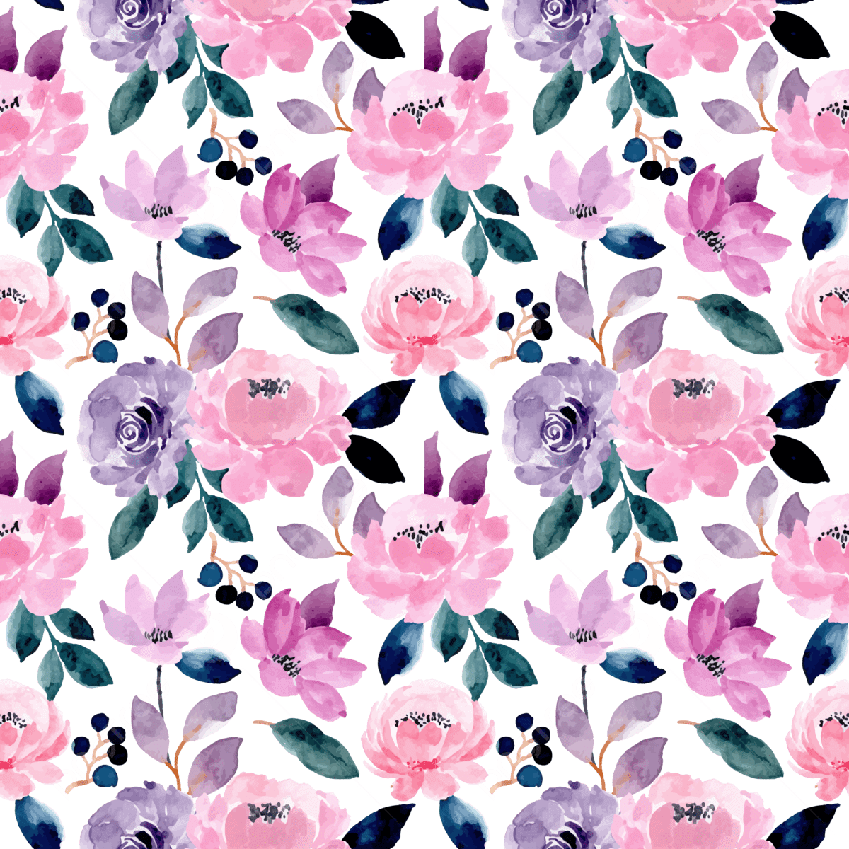 1200x1200 Pink Purple Seamless Pattern With