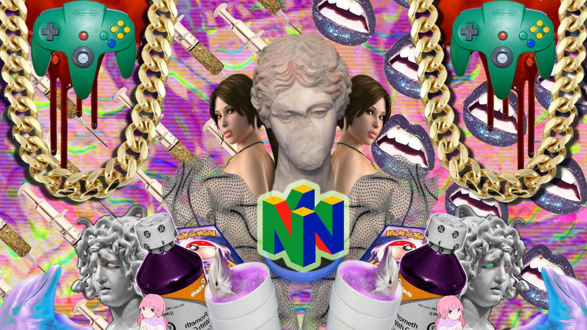 1920x1080 Vaporwave wallpaper. 后网络